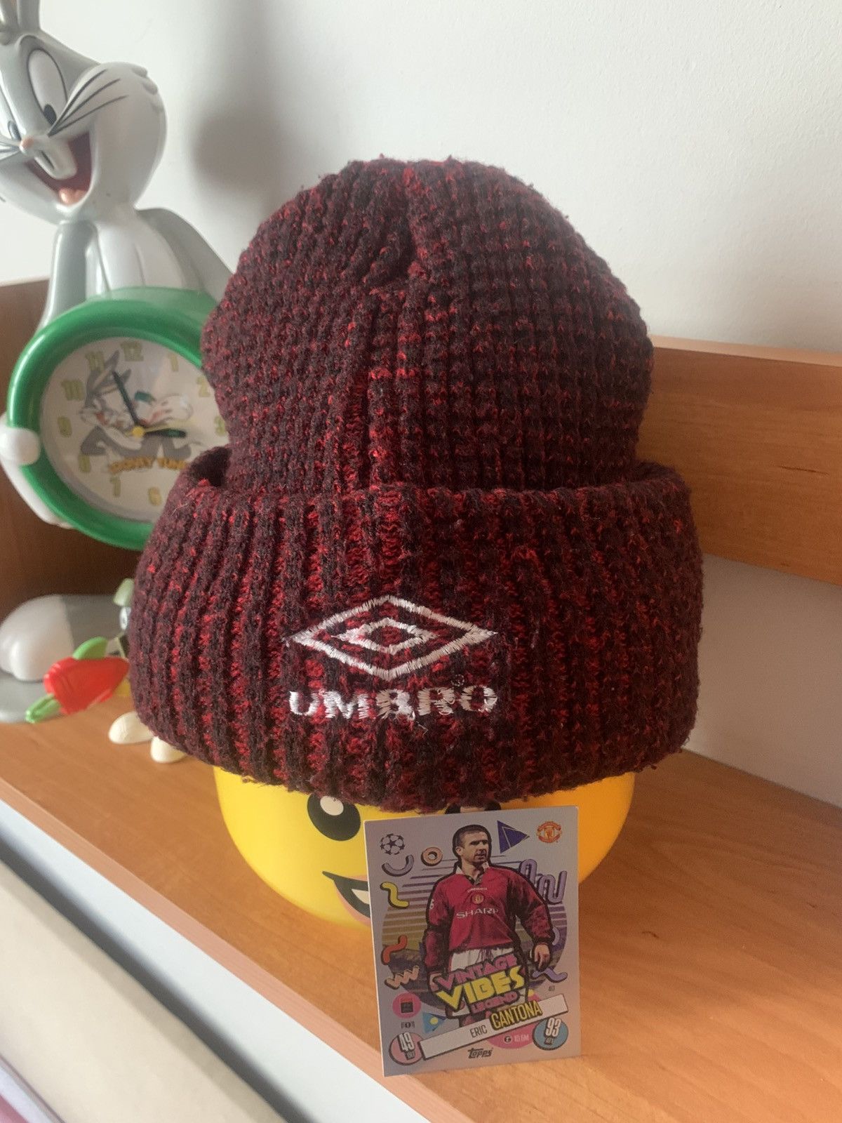 Umbro × Vintage 90s Vintage Umbro Manchester United Red Devils Beanie Size ONE SIZE - 2 Thumbnail