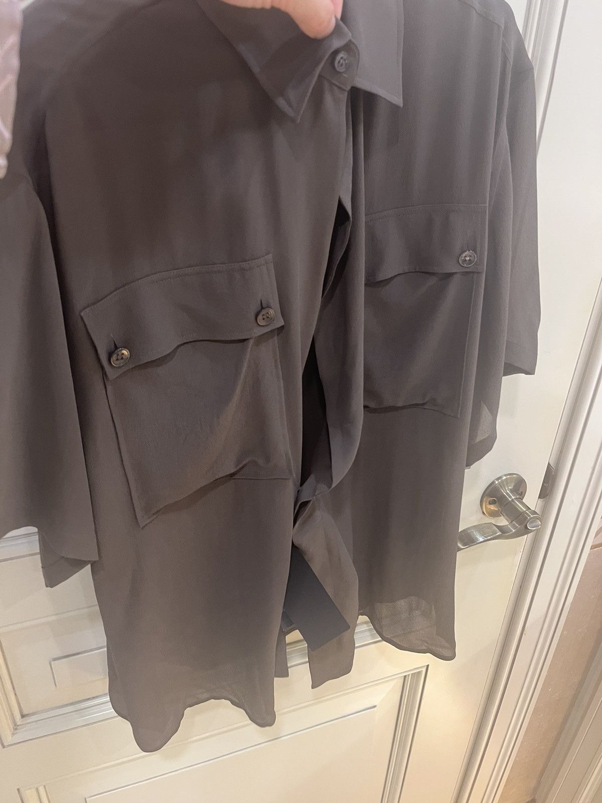 Saint Laurent Paris silk short sleeve shirt.collar size39 Size US M / EU 48-50 / 2 - 17 Thumbnail