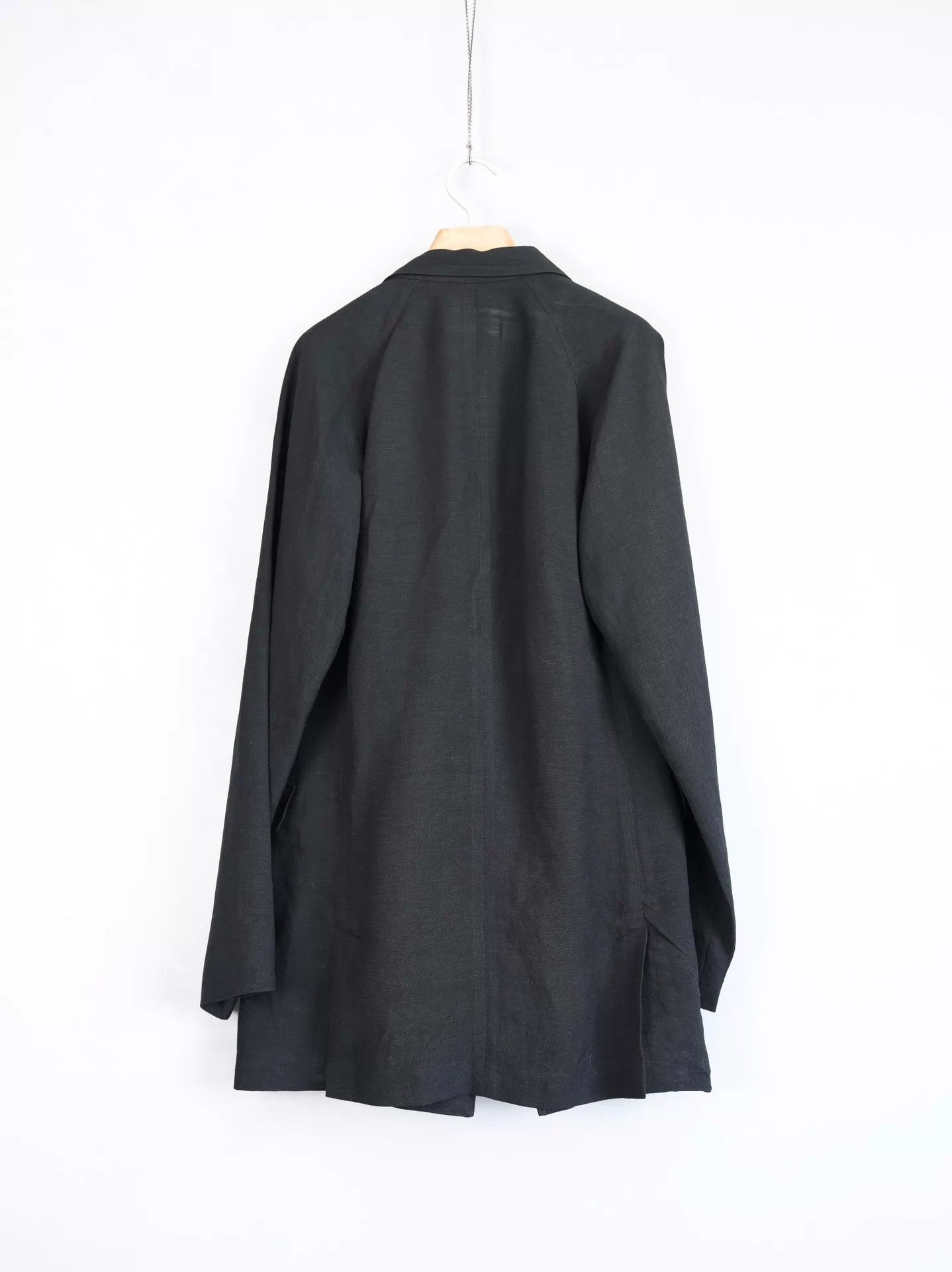 Yohji Yamamoto Yohji Yamamoto 24SS Dropped Shoulder Linen Blend Jacket Size US M / EU 48-50 / 2 - 2 Thumbnail