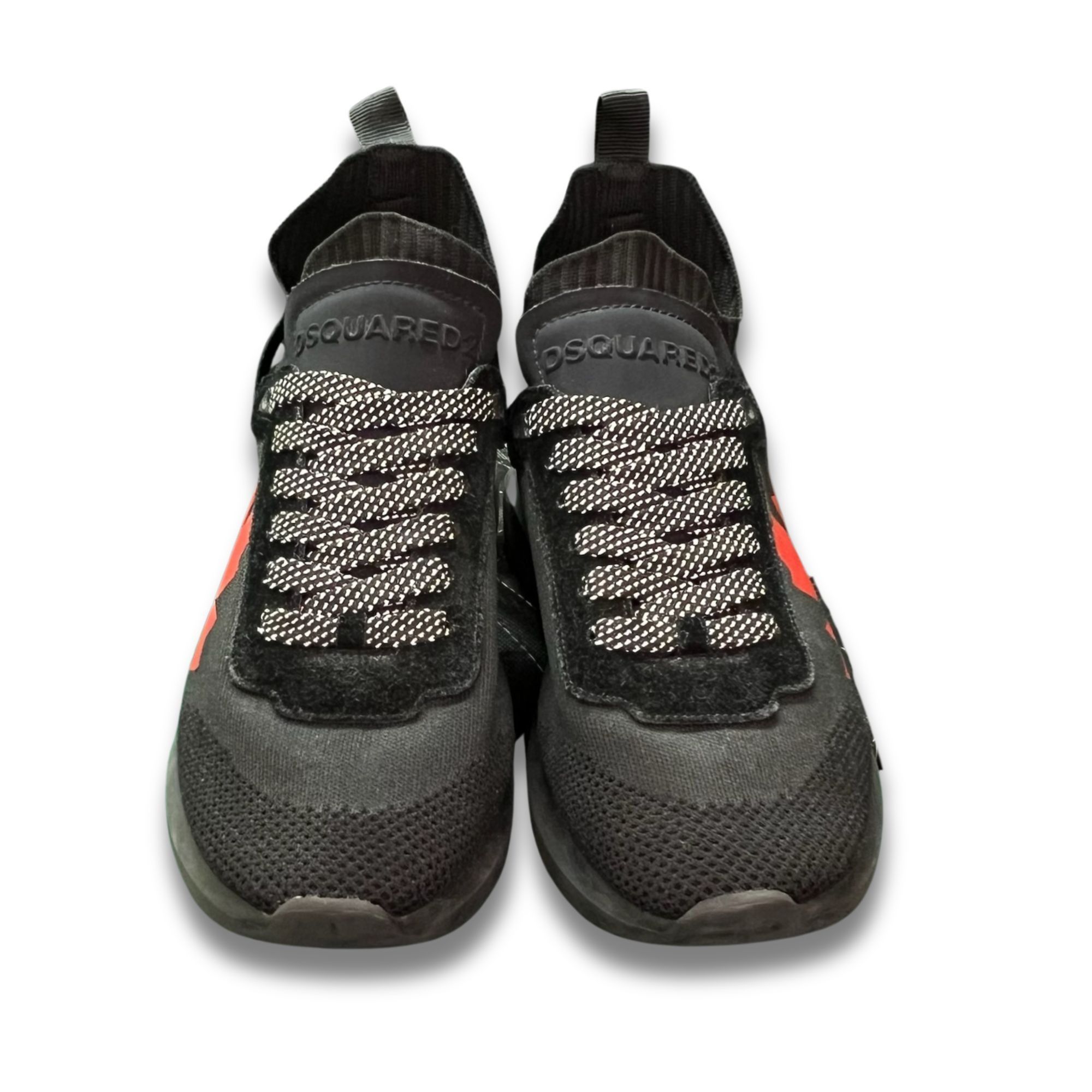 Dsquared2 Dsquared2 Speedster Low-Top Sneakers Size 9 Black/Red Made I Size US 9 / EU 42 - 2 Thumbnail