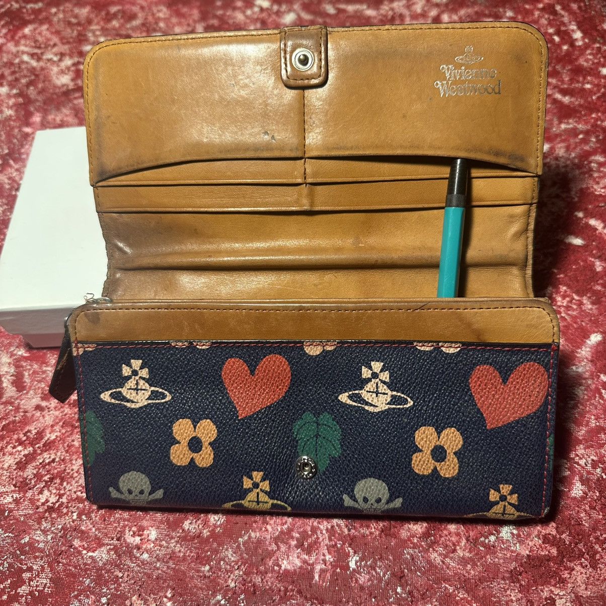 Vivienne Westwood Vivienne Westwood Orb Wallet – Rare 90s Skull Heart Size ONE SIZE - 4 Thumbnail