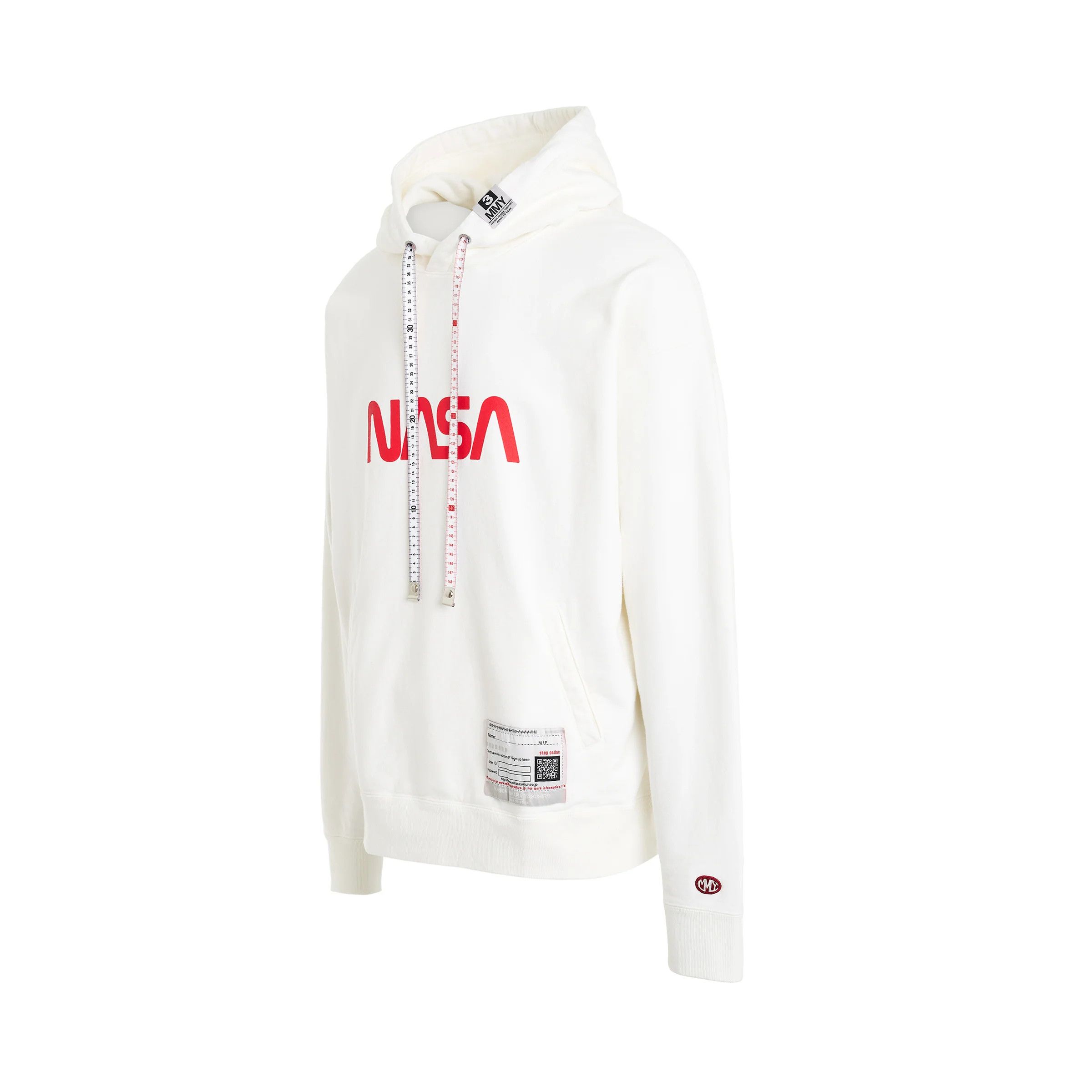 Maison MIHARA YASUHIRO o1mris0824 Nasa Printed Hoodie in White Size US M / EU 48-50 / 2 - 4 Thumbnail