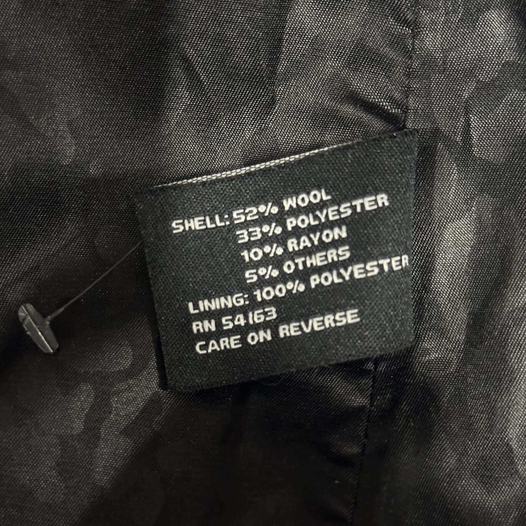 Guess VINTAGE Guess Wool Coat Womens Small Black Blend Double Breasted Size S / US 4 / IT 40 - 7 Thumbnail