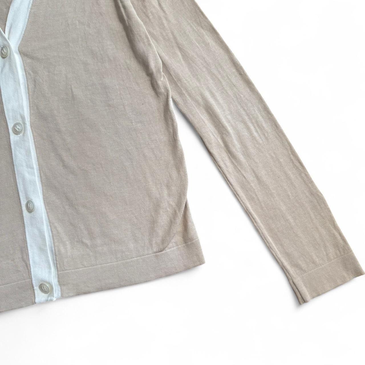 Hermes Hermes Margiela era cream white button up cardigan H button Size XS / US 0-2 / IT 36-38 - 3 Thumbnail