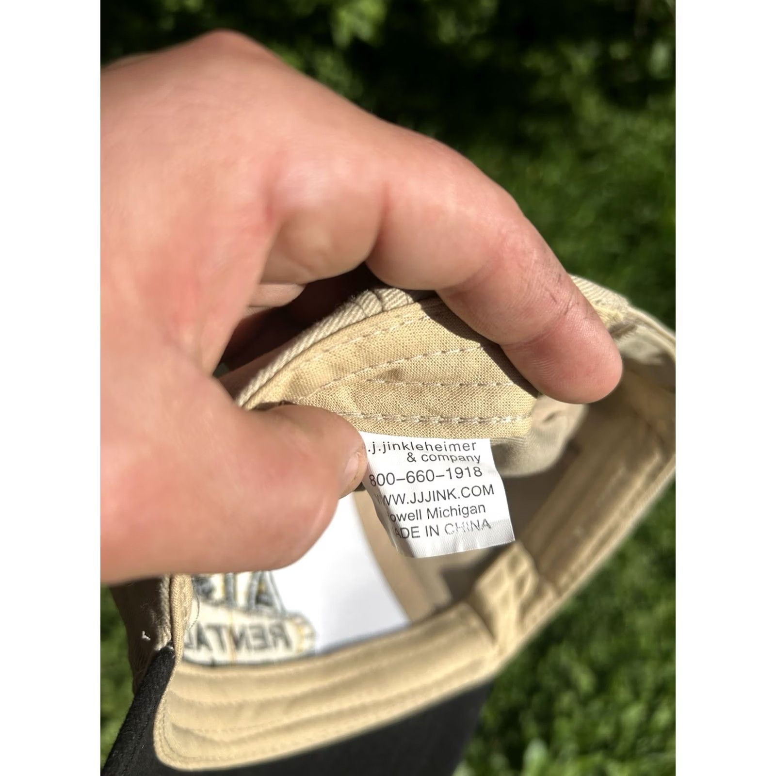 Vintage VINTAGE Unbranded Beige Baseball Cap Hat Strapback AIS construction rental Michigan tractor farm Adjustable Men Size ONE SIZE - 7 Thumbnail