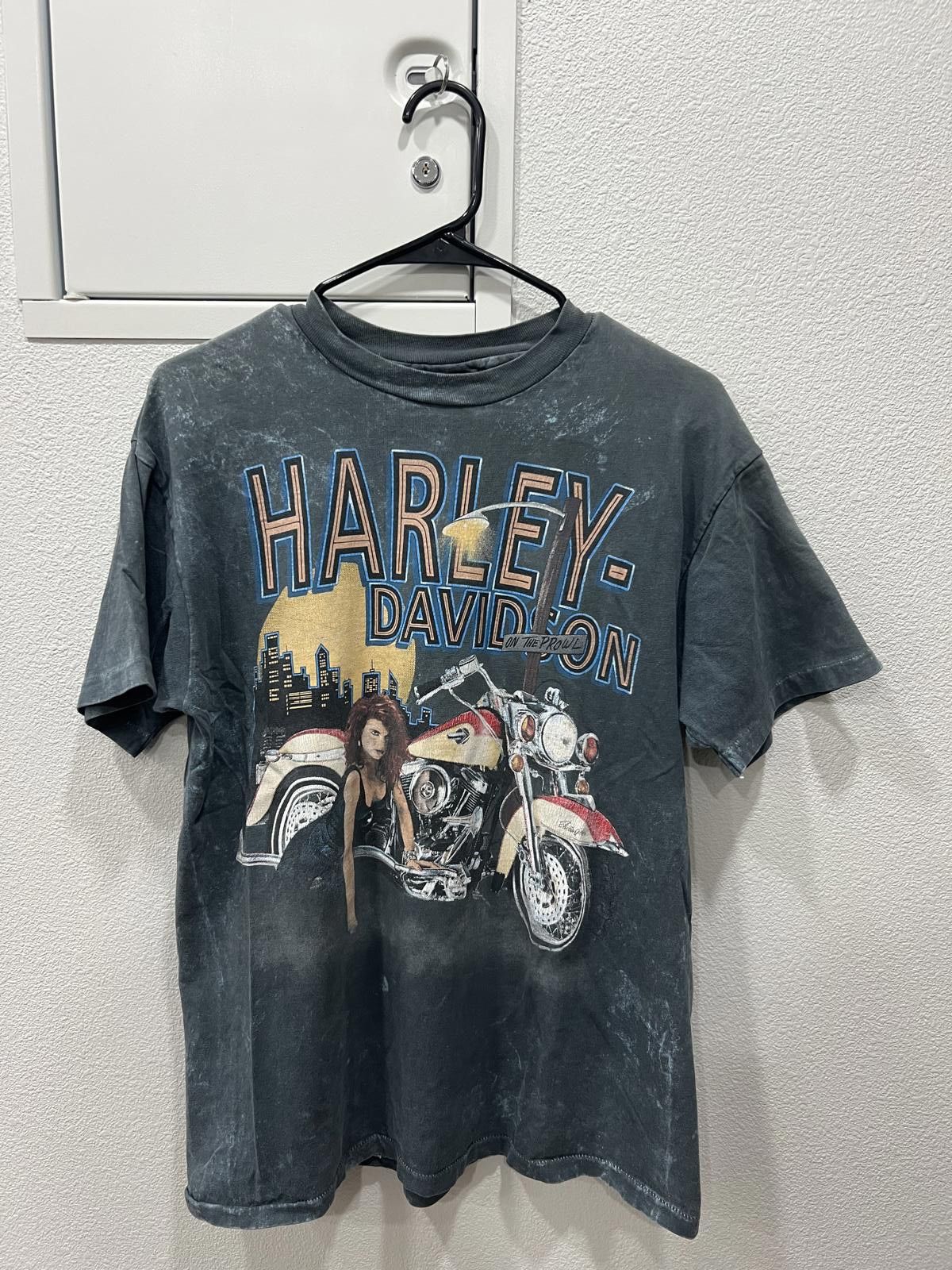 Harley Davidson 90s AOP Harley Davidson Motorcycle Girl Size US XL / EU 56 / 4 - 1 Thumbnail