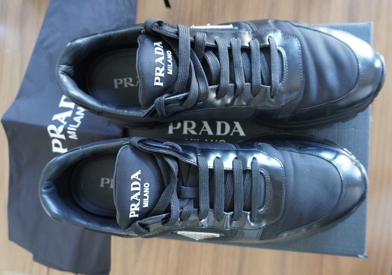 Prada Prada Men’s Low-Top Sneakers - Black - Size 12 - Authentic Size US 12 / EU 45 - 5 Thumbnail