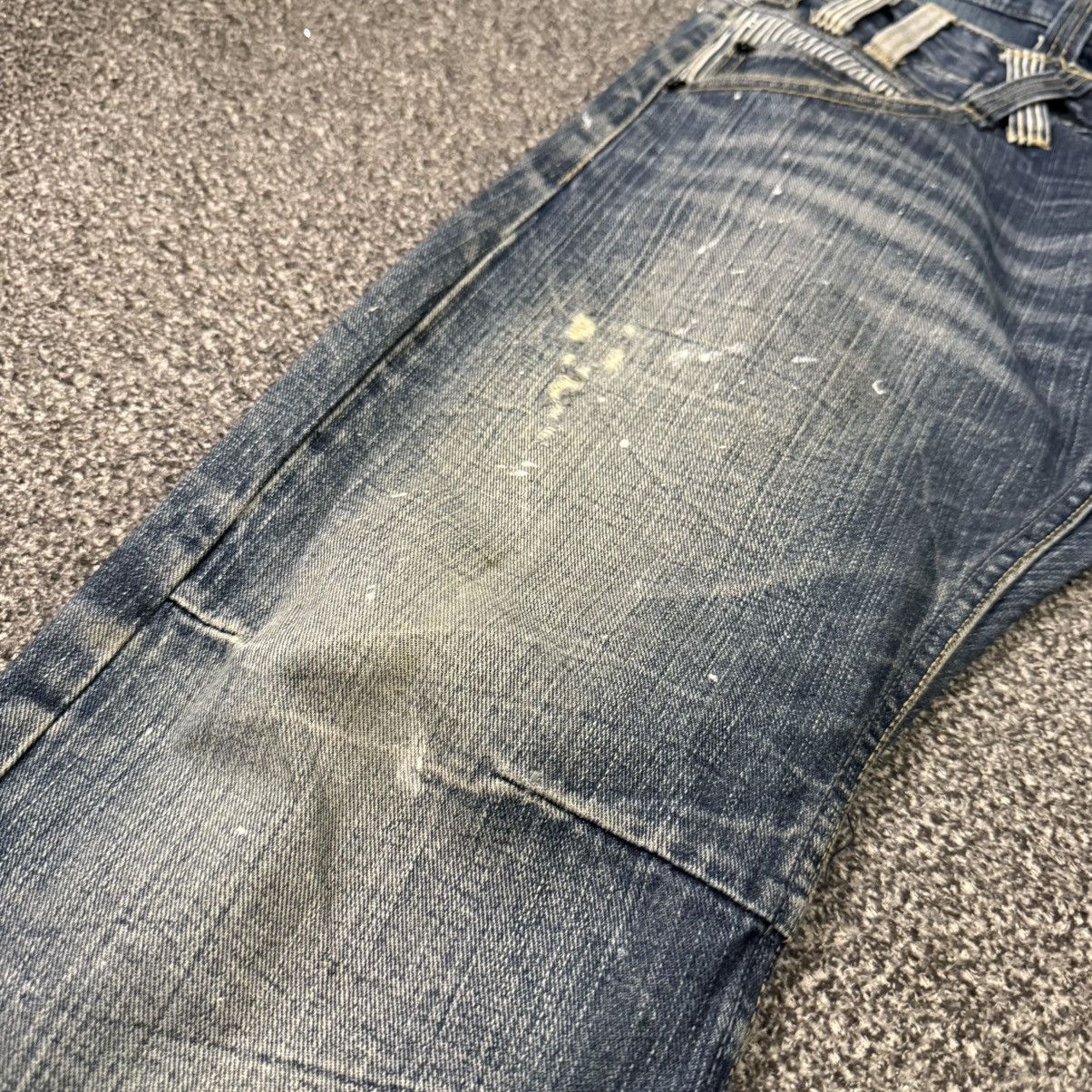 Seditionaries 🔥🇯🇵 Japanese Double Waist Distressed Dominate Jeans Size US 32 / EU 48 - 4 Thumbnail