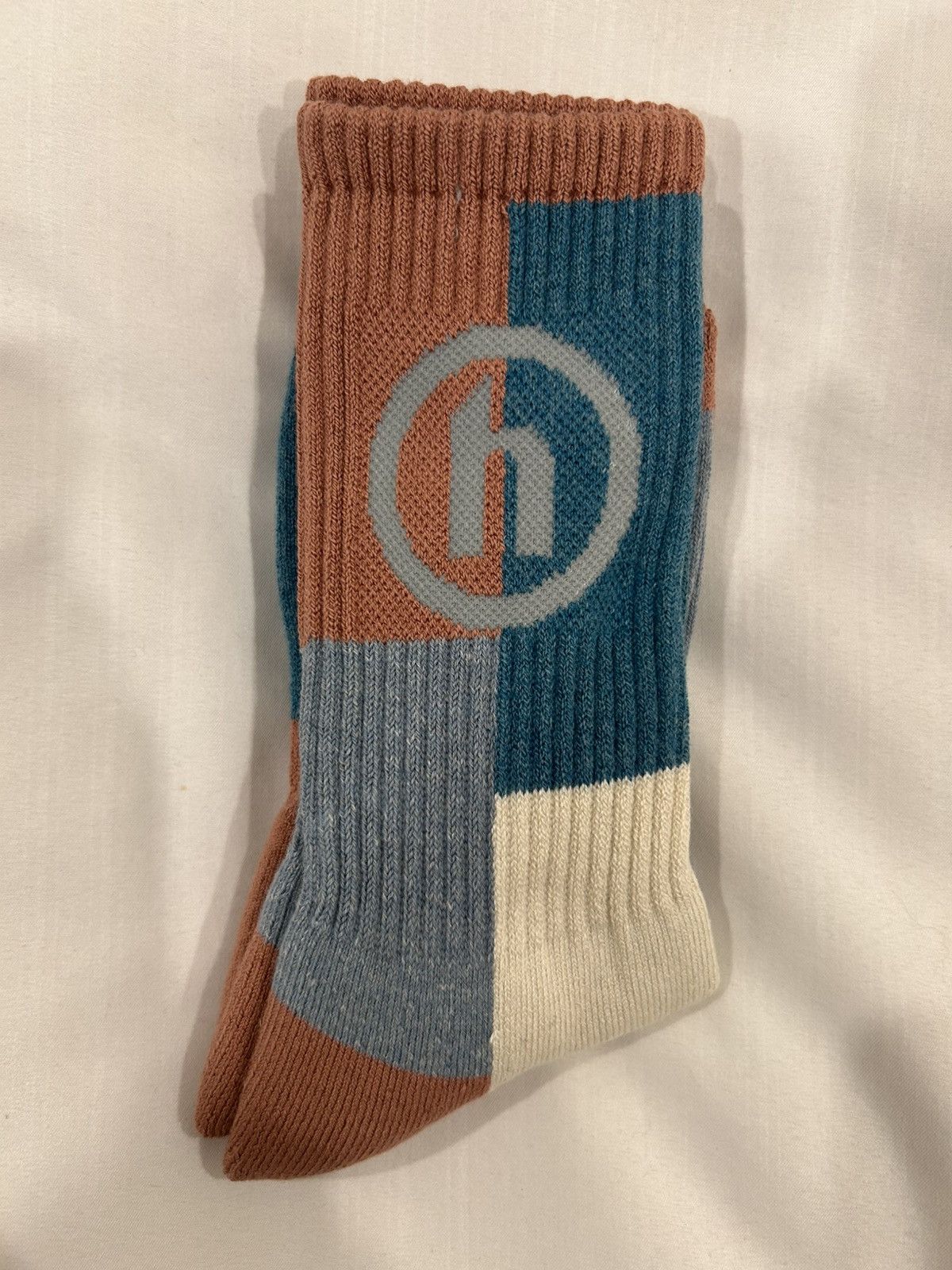 HIDDEN Hidden NY Socks Patchwork Made in Japan Auburn Ocean Natural Size ONE SIZE - 5 Thumbnail