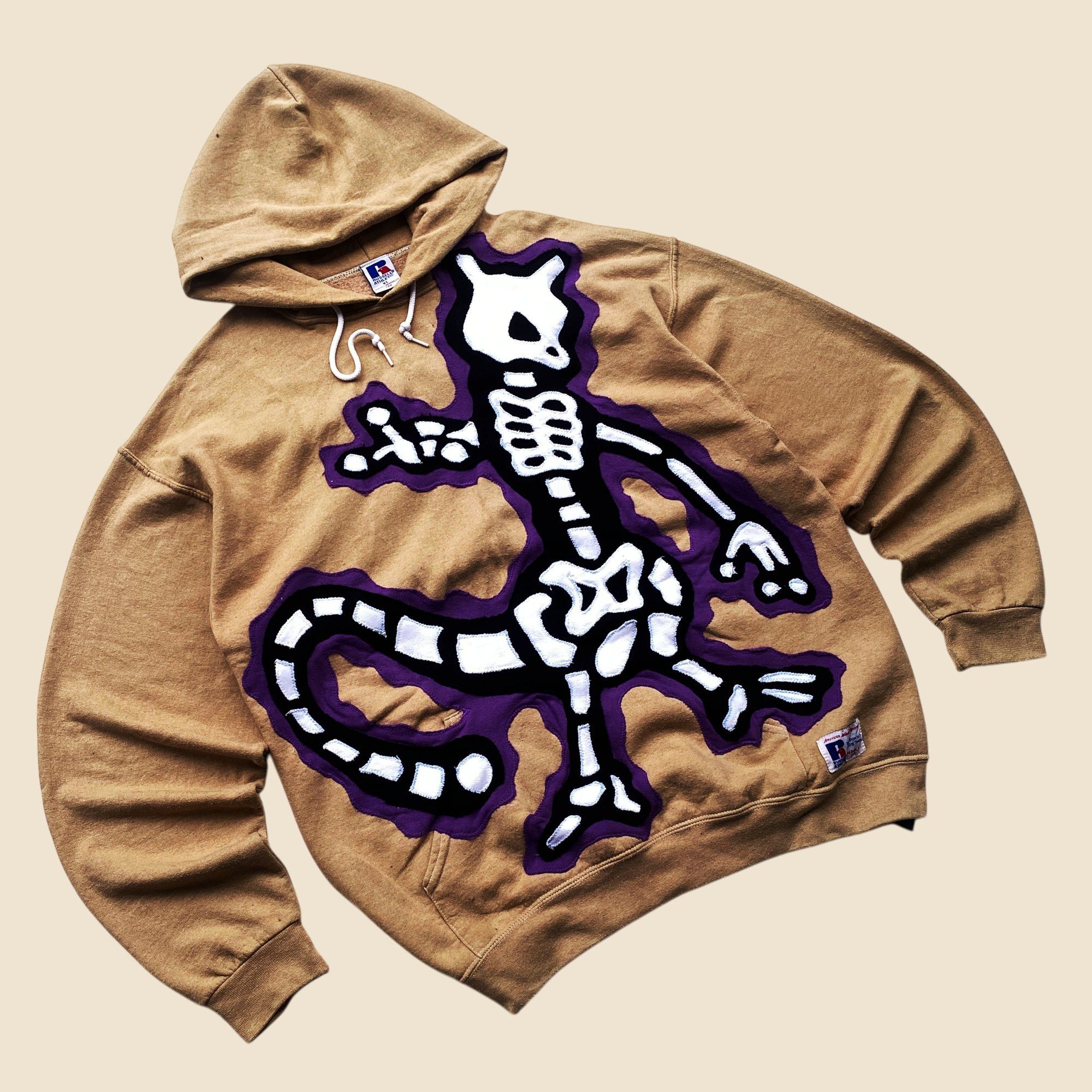 Handmade 1 OF 1 REWORKED POKE DRIP MEWTWO SKELETON HOODIE SIZE XL Size US XL / EU 56 / 4 - 2 Thumbnail