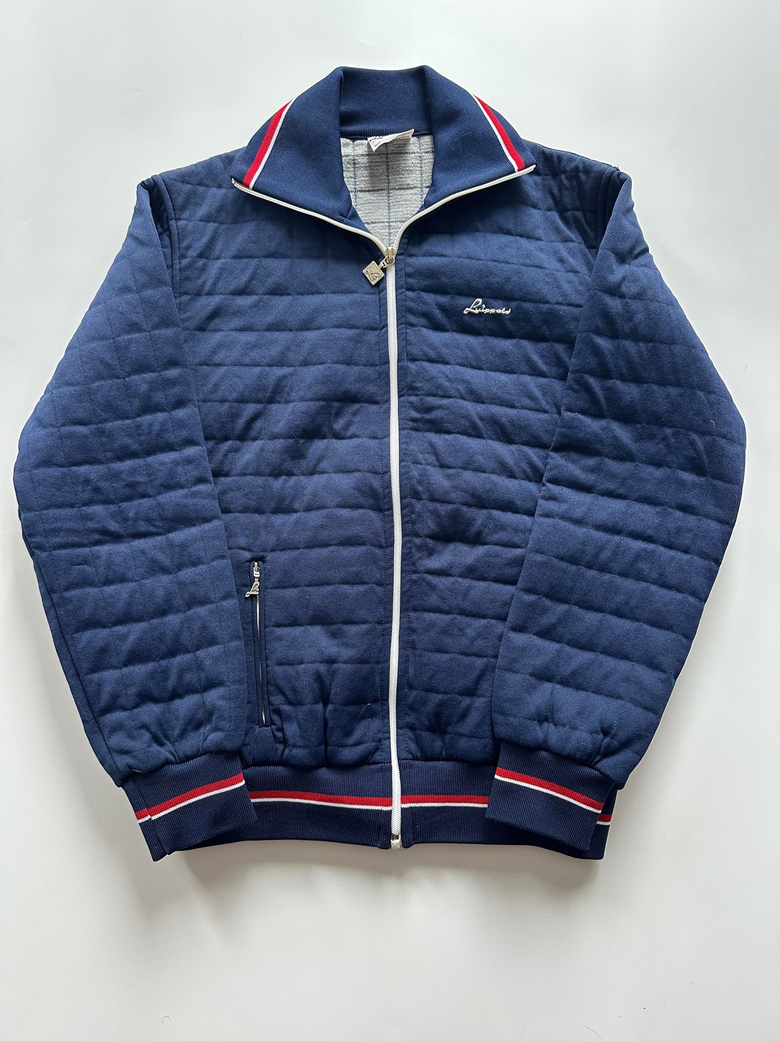 Vintage 80's - 90's Luippold West Germany quilted light jacket navy Size US L / EU 52-54 / 3 - 13 Thumbnail