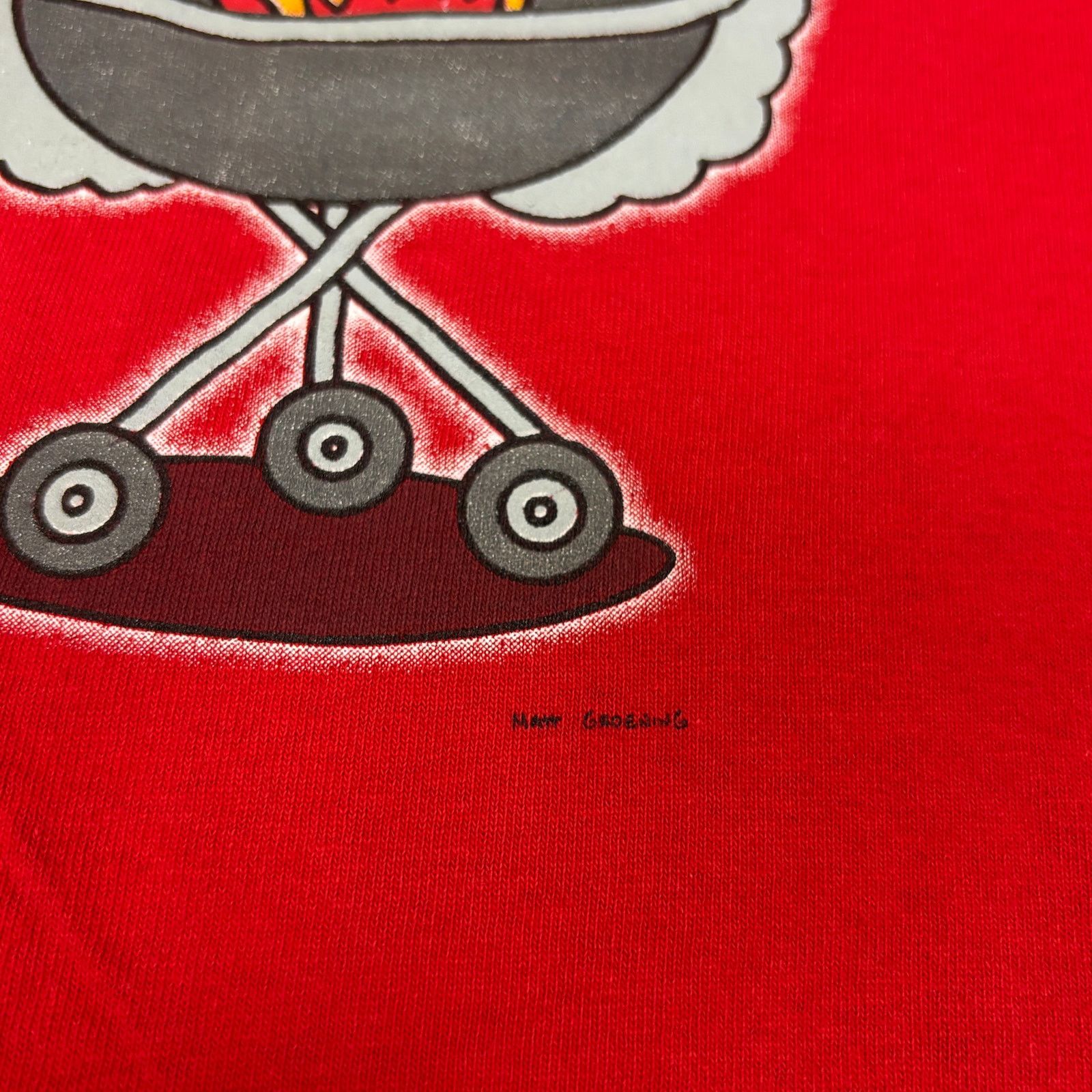 Vintage Vintage Homer Simpson T Shirt Grill Men's XL Kiss The Chef Size US XL / EU 56 / 4 - 4 Thumbnail
