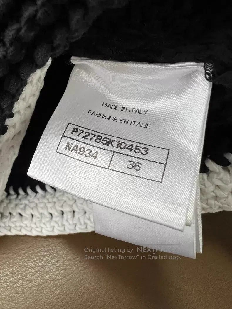 Chanel Chanel Classic black and white short-sleeved knitted cardi Size XS / US 0-2 / IT 36-38 - 5 Thumbnail