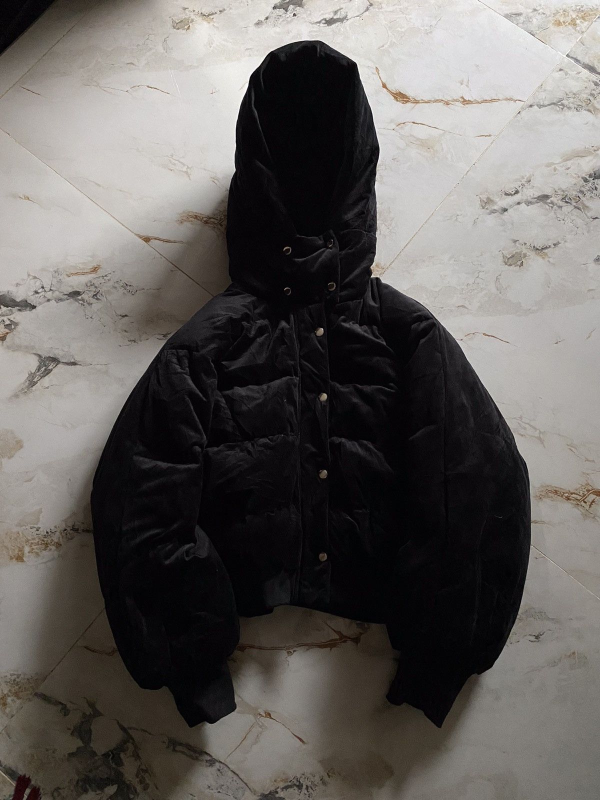 image of Archival Clothing Issey Miyake Puffer Jacket 2000S in Black, Men's (Size Medium)