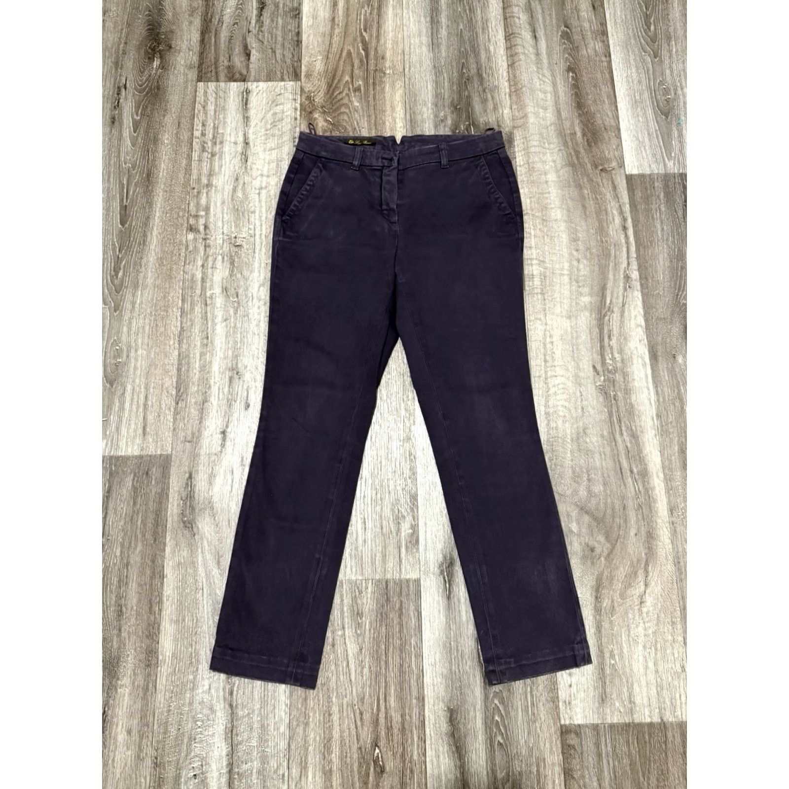 Loro Piana Loro Piana Women’s Pants Trousers Classic Dark Blue Slim Fit Italy Luxury Sz 40 Size 27" / US 4 / IT 40 - 2 Thumbnail