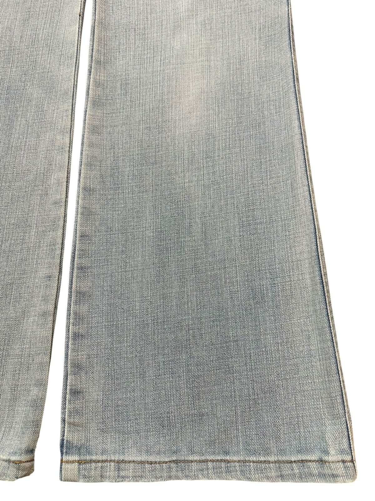 Vintage Japanese Brand Bush Pants Faded Wash Wide Leg Jeans