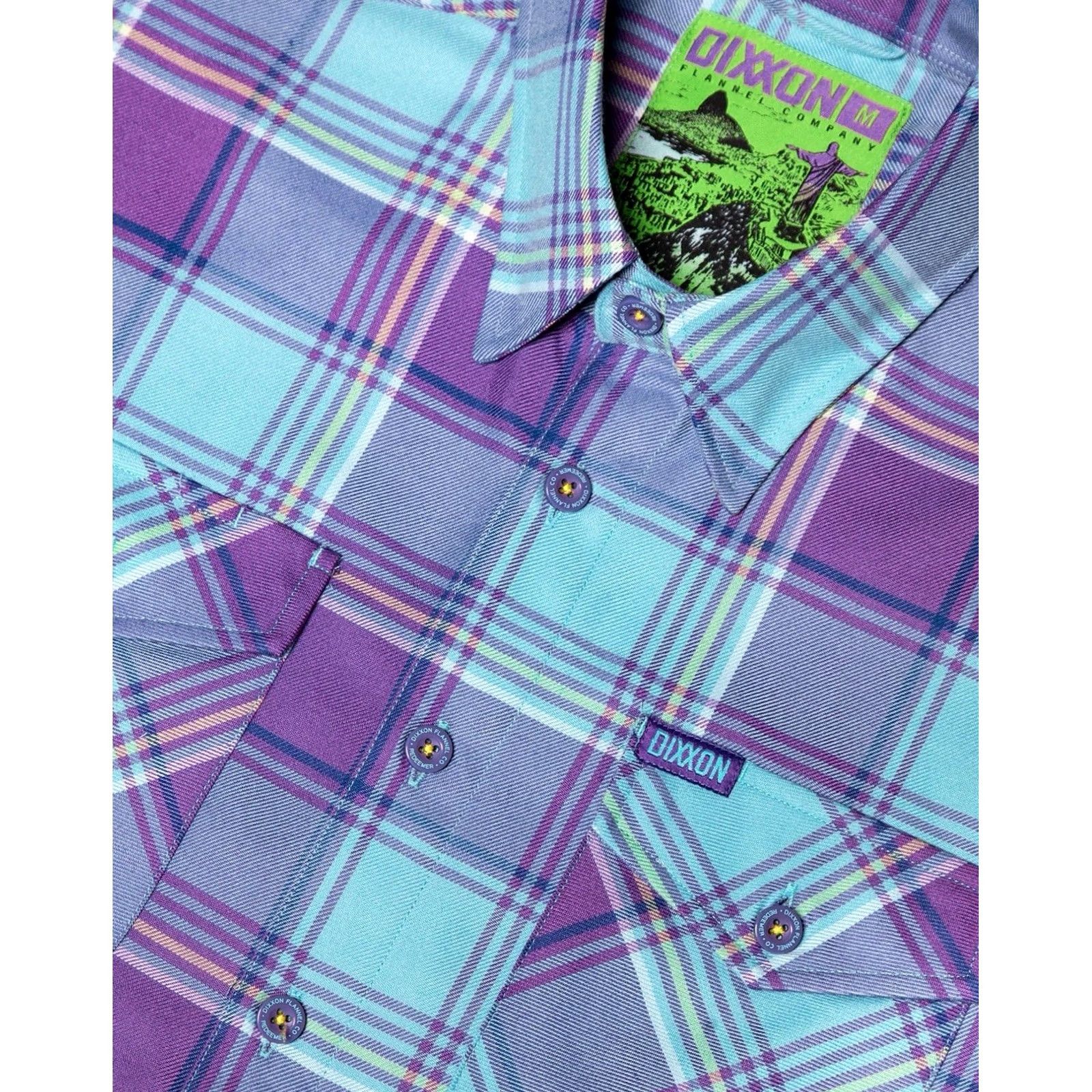 Vintage Dixxon Flannel The Redeemer Flannel Shirt Men L Purple Blue Green White Plaid Button-Up Long Sleeve Casual Size US L / EU 52-54 / 3 - 2 Thumbnail