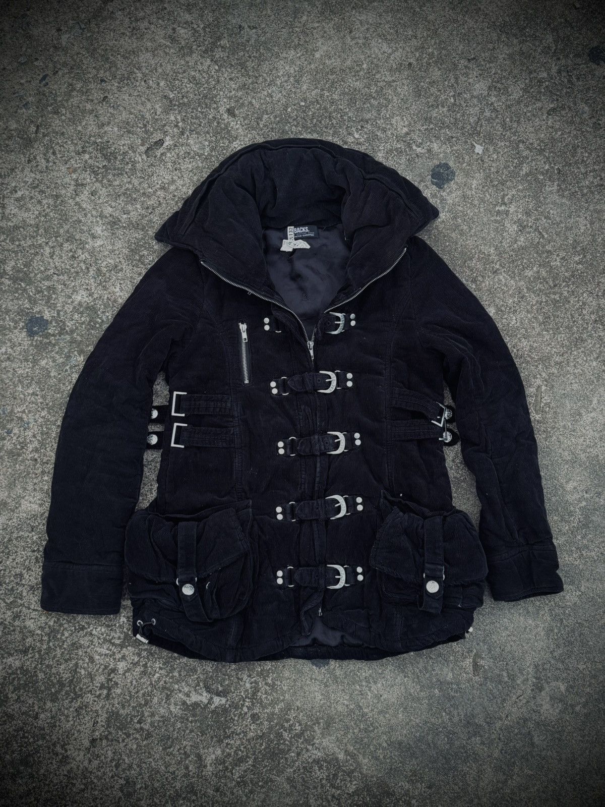 14th Addiction 2000s Backs Bono Gothic Vkei Bondage Goa Jacket Size US S / EU 44-46 / 1 - 2 Thumbnail