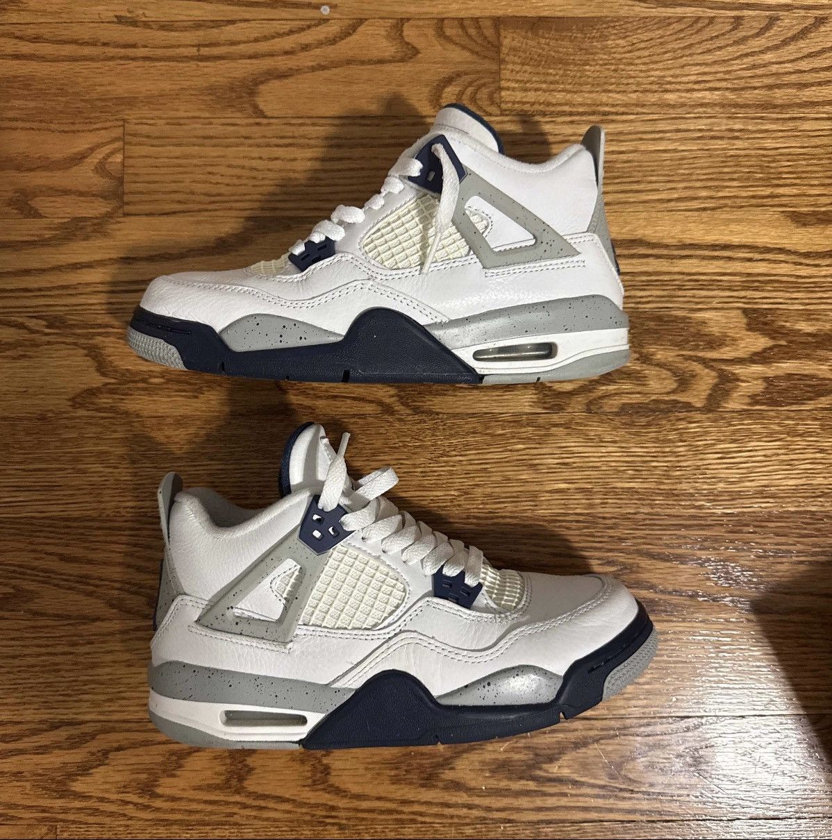 Nike Nike Air Jordan 4 Retro Midnight Navy Size US 6 / IT 36 - 1 Thumbnail
