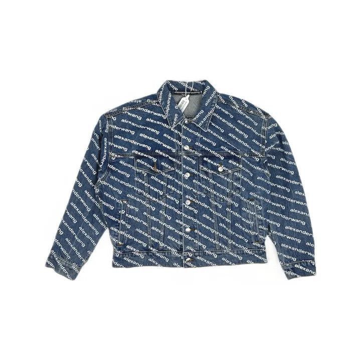 Other Alexander Wang Logo Print Denim Jacket for Women - Size S / US 4 / IT 40 - 1 Thumbnail