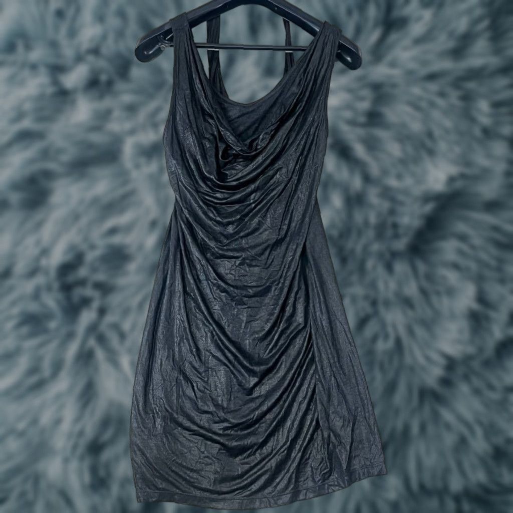 Diesel Diesel Dress Sheath Midi Viscose Sequin Dark Gray Women's Medium Cocktail Party Formal Modern Dress Size M / US 6-8 / IT 42-44 - 1 Thumbnail