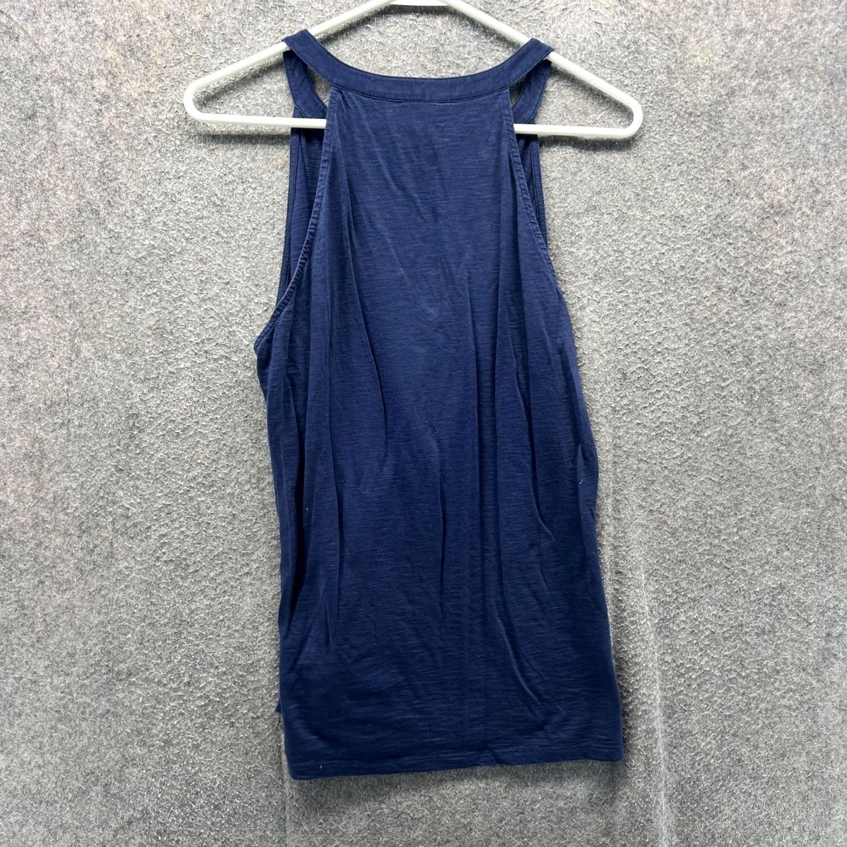 Lilly Pulitzer Lilly Pulitzer Tank Top Womens Large Blue Pima Cotton Deep V Neck Racerback Size L / US 10 / IT 46 - 2 Thumbnail