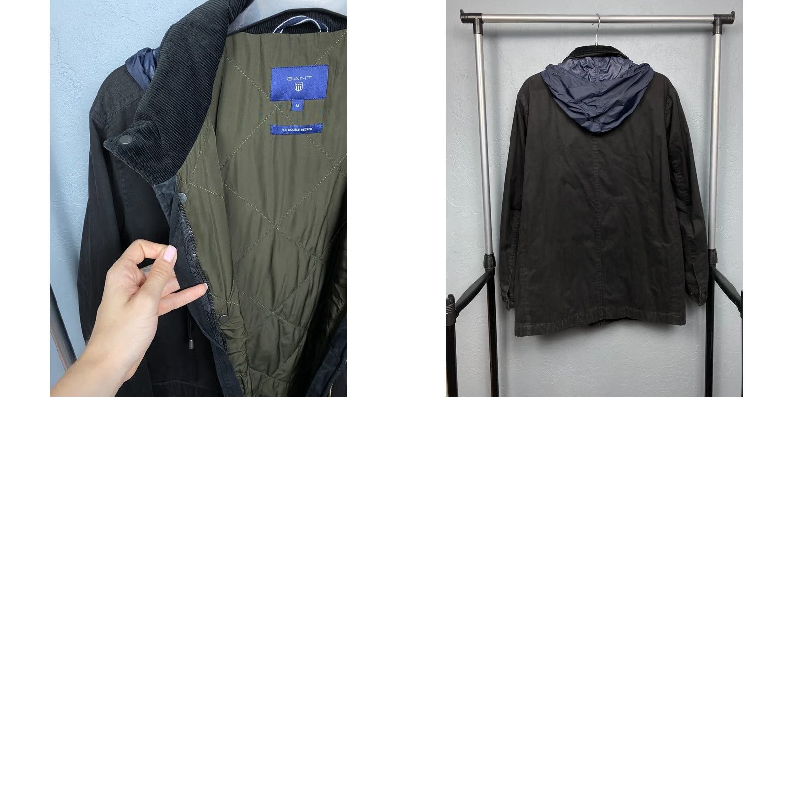 Gant VINTAGE GANT The Double Decker Jacket Mens M Black Cotton Windbreaker Shirt Size US M / EU 48-50 / 2 - 8 Thumbnail