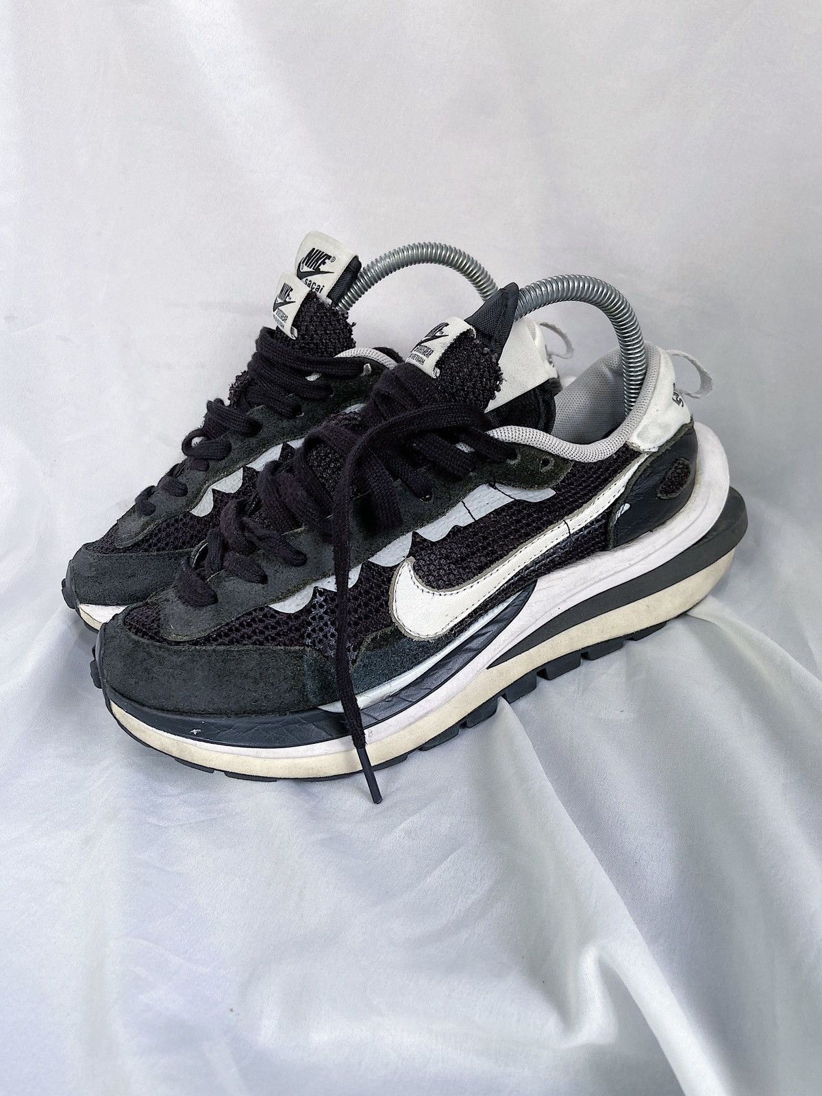 image of Nike x Sacai Vaporwaffle Black Shoes, Men's (Size 7.5)