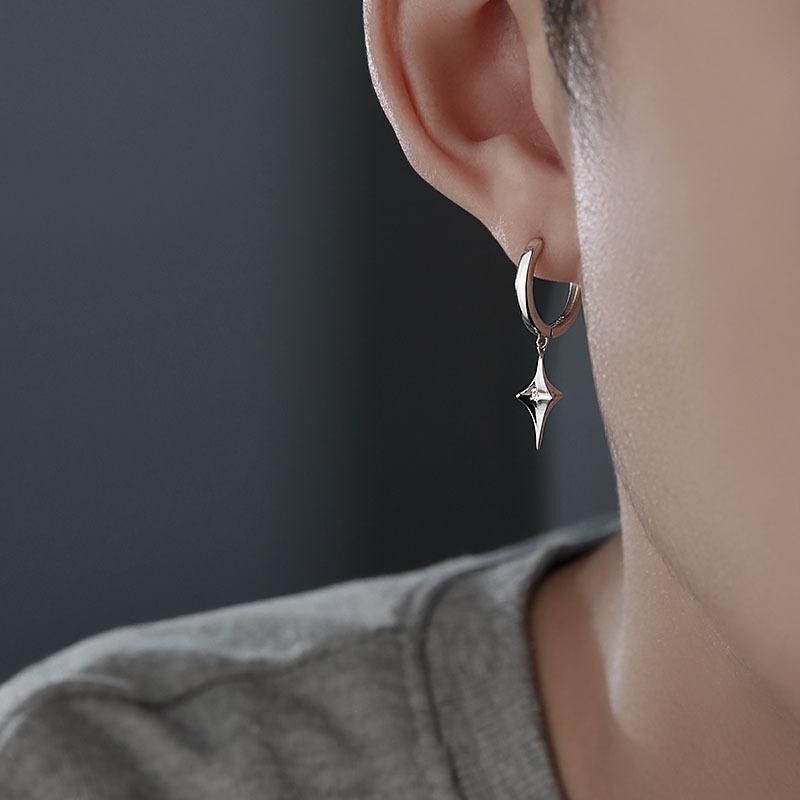 Jewelry × Sterling Silver Vintage Earrings One Pairs Chrome Jewelry Size ONE SIZE - 4 Thumbnail