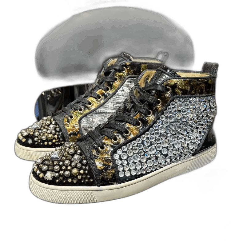Balenciaga HighTop Sneakers with Rhinestones and Studs-2505 Size US 9 / EU 42 - 1 Thumbnail
