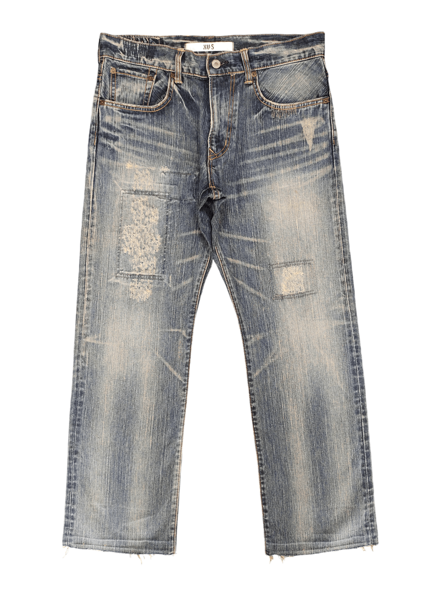 Kapital Loose Jeans Edwin XV-S Clawmark Distress Faded Denim Jeans Size US 32 / EU 48 - 1 Thumbnail