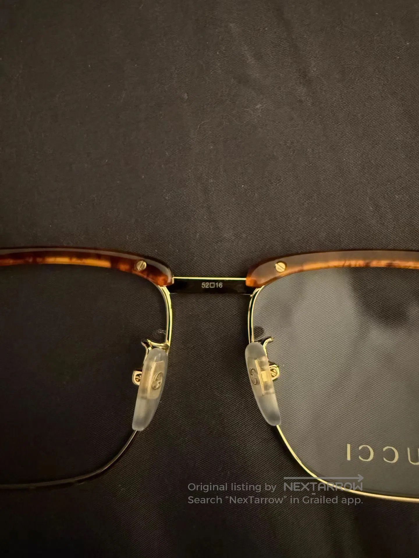 Gucci Brown Tortoiseshell Frame Clear Lens Glasses. Size ONE SIZE - 5 Thumbnail