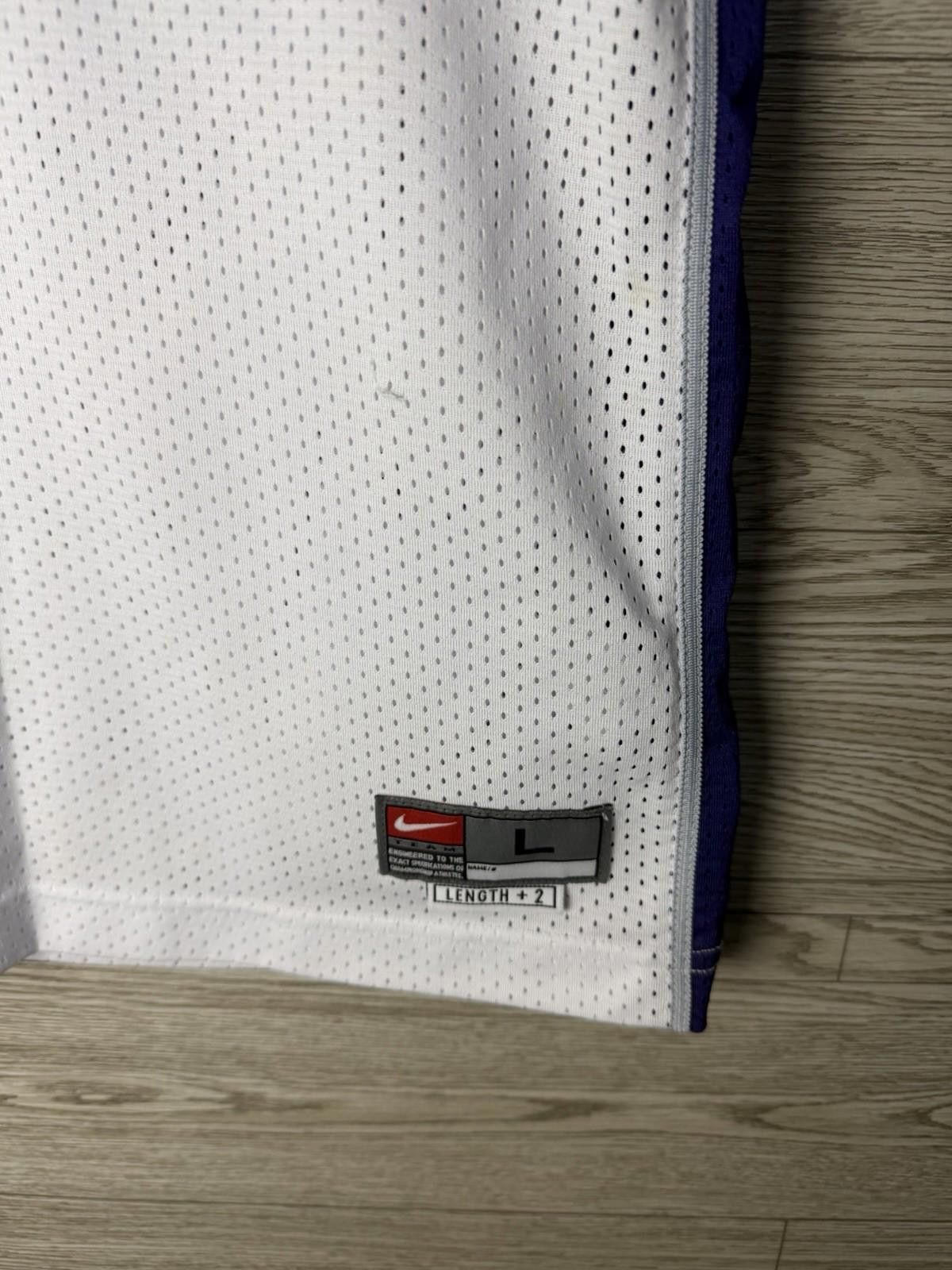 Nike Vtg Nike NBA Kings Mike Bibby 10 Swingman Jersey Youth L Size ONE SIZE - 3 Thumbnail