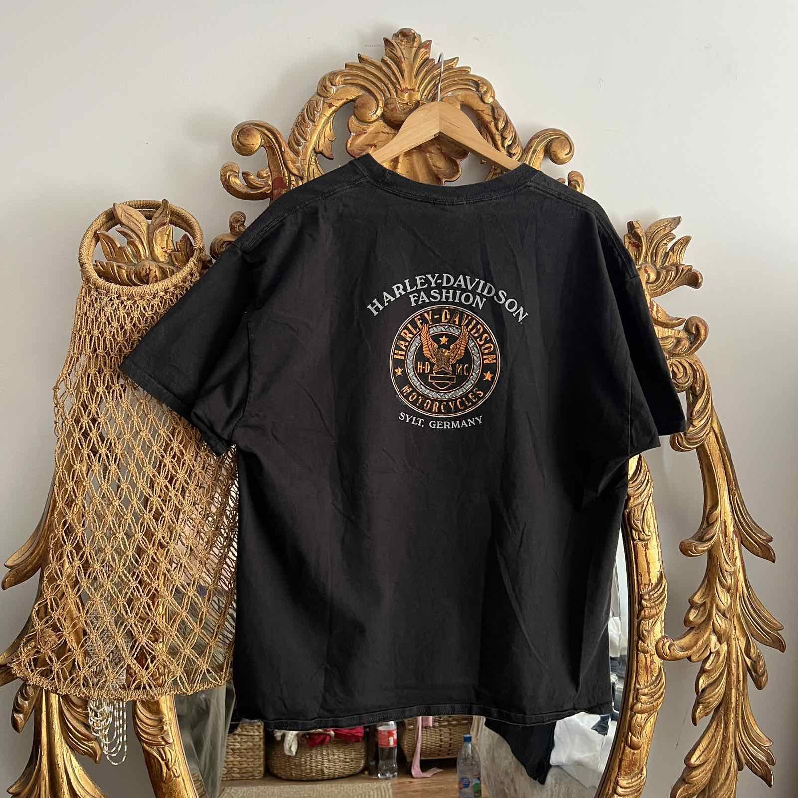 Harley Davidson Vintage Harley Davidson Motorcycle Bulldog T-shirt Size US L / EU 52-54 / 3 - 2 Thumbnail