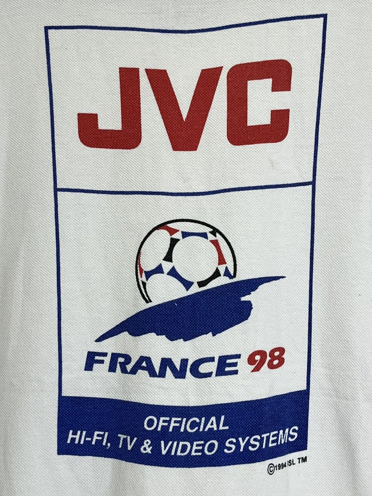 Vintage Vintage 90s FRANCE FIFA WORLDCUP 98 sponsor by jvc shirts Size US L / EU 52-54 / 3 - 5 Thumbnail