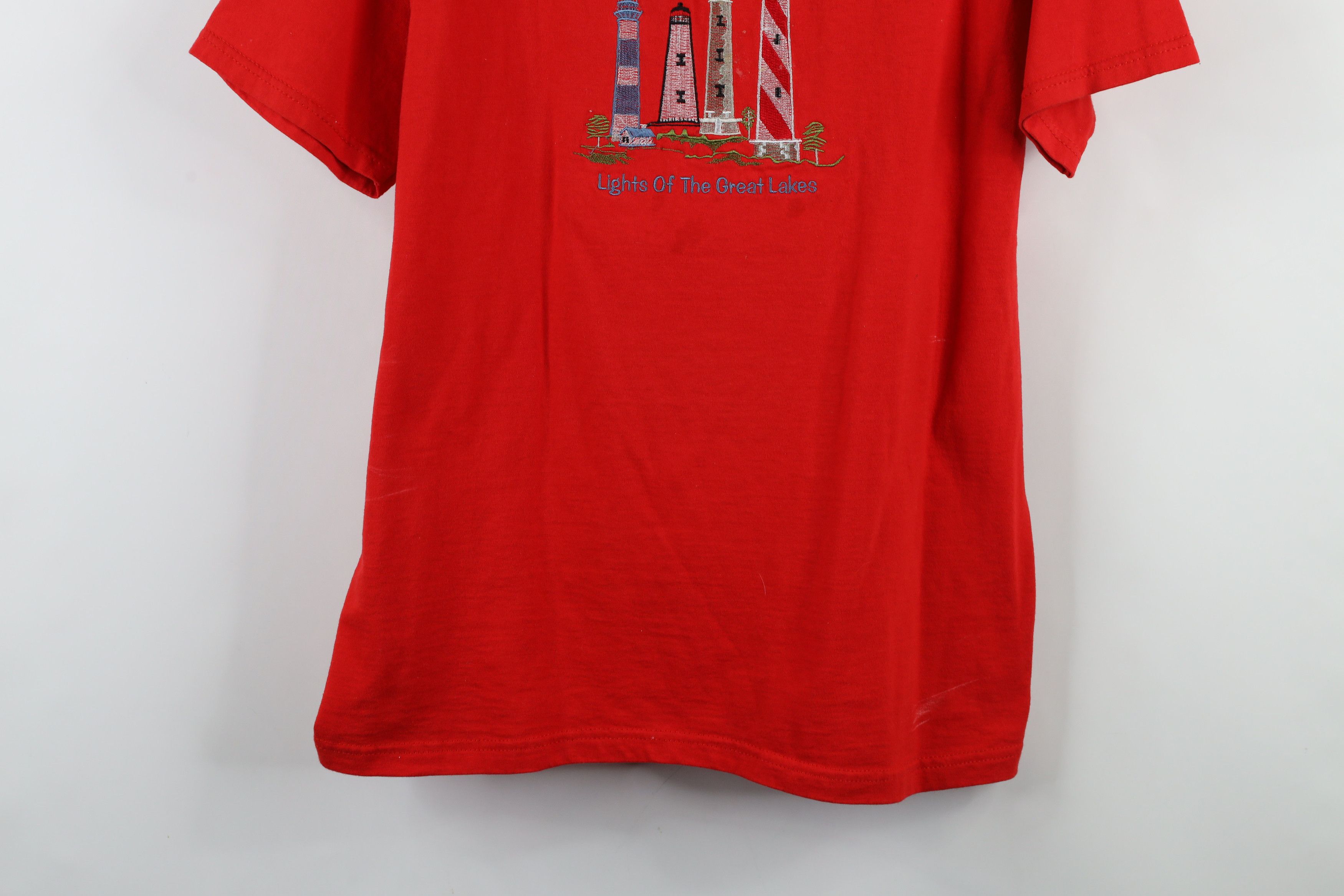 Vintage Vintage 90s Streetwear of the Great Lakes Lighthouse T-Shirt Size US L / EU 52-54 / 3 - 3 Thumbnail