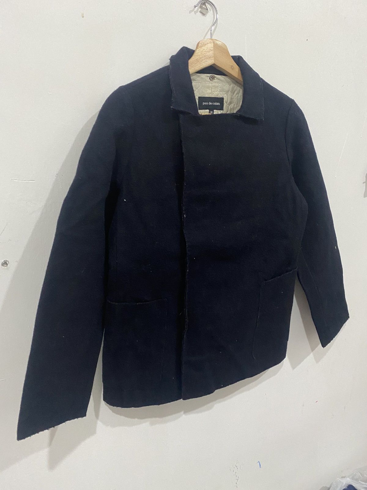Pas de Calais Pas De Calais Navy Blue Coat Wool Blend Jacket Size US S / EU 44-46 / 1 - 3 Thumbnail