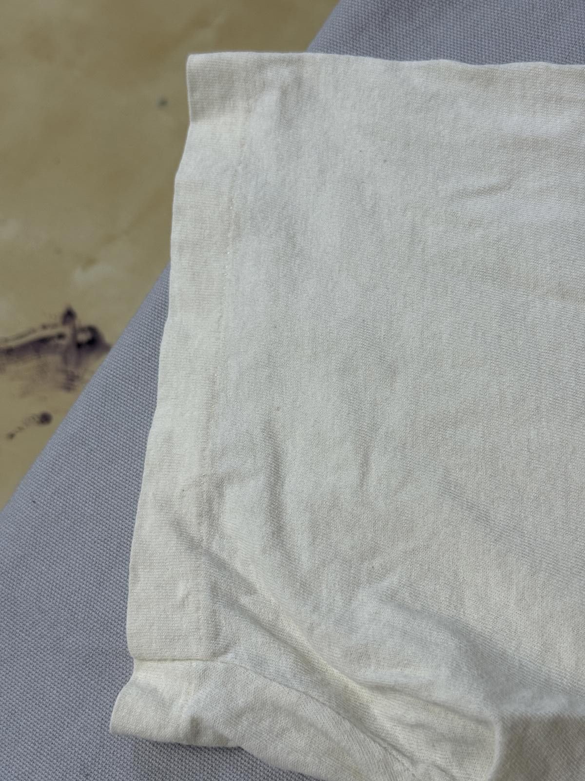 Polo Ralph Lauren VTG Polo by Ralph Lauren Plain White Tee Cream 90s Tee L Size US L / EU 52-54 / 3 - 4 Thumbnail