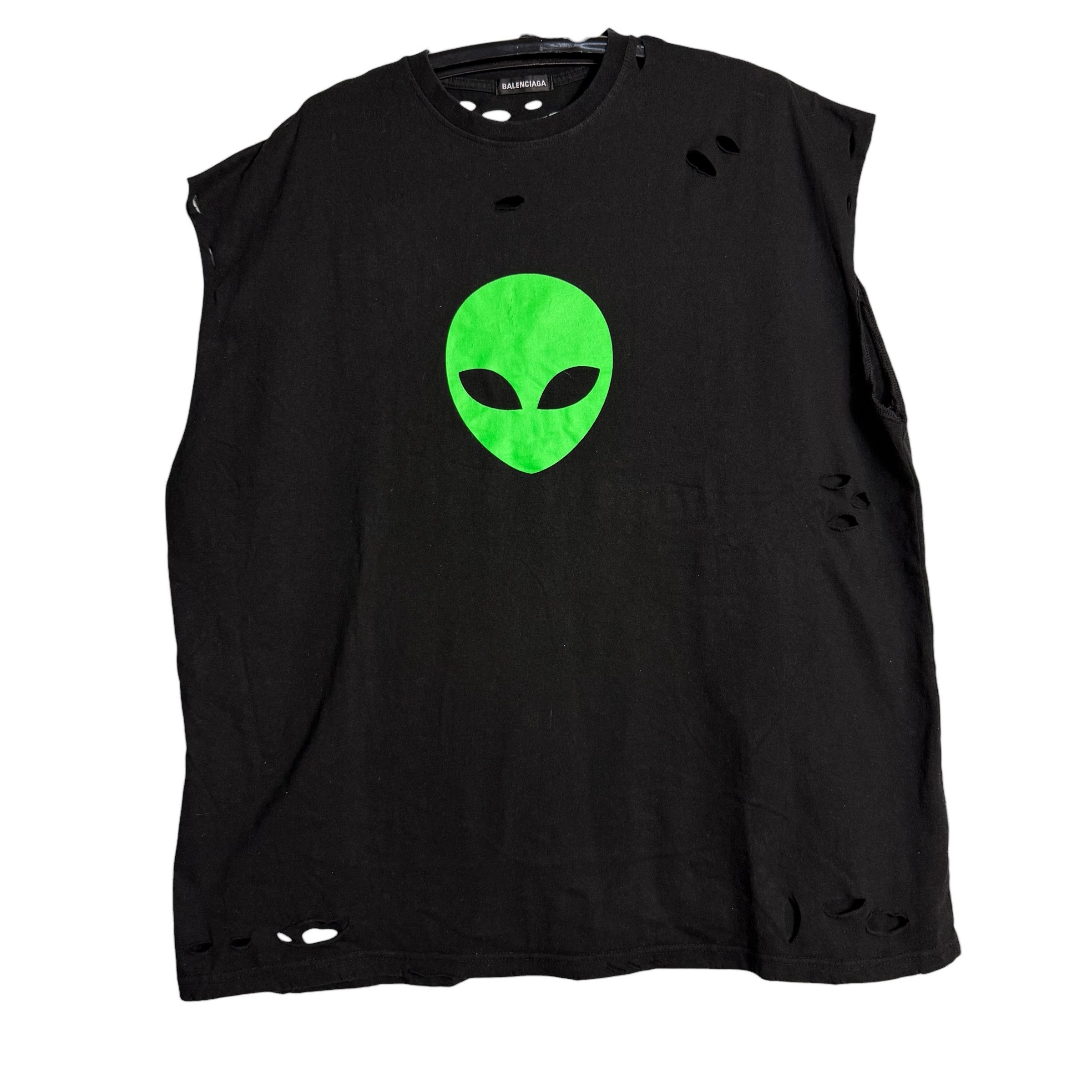 Balenciaga Balenciaga Surfer Sleeveless T-Shirt Black/Blue | Grailed