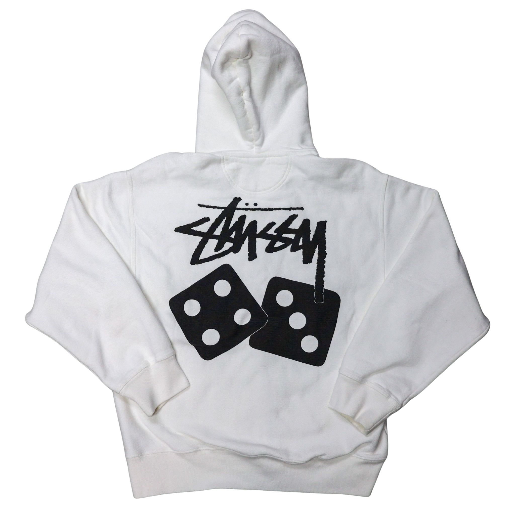 Stussy Stussy White Pigment Dyed Dice Hoodie Zip Up Size US XL / EU 56 / 4 - 3 Thumbnail