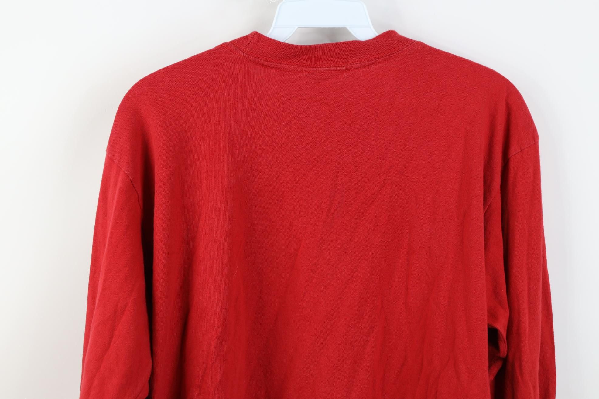 Nike Vintage Y2K Nike Scott Center Swoosh Long Sleeve T-Shirt Red Size US S / EU 44-46 / 1 - 12 Thumbnail