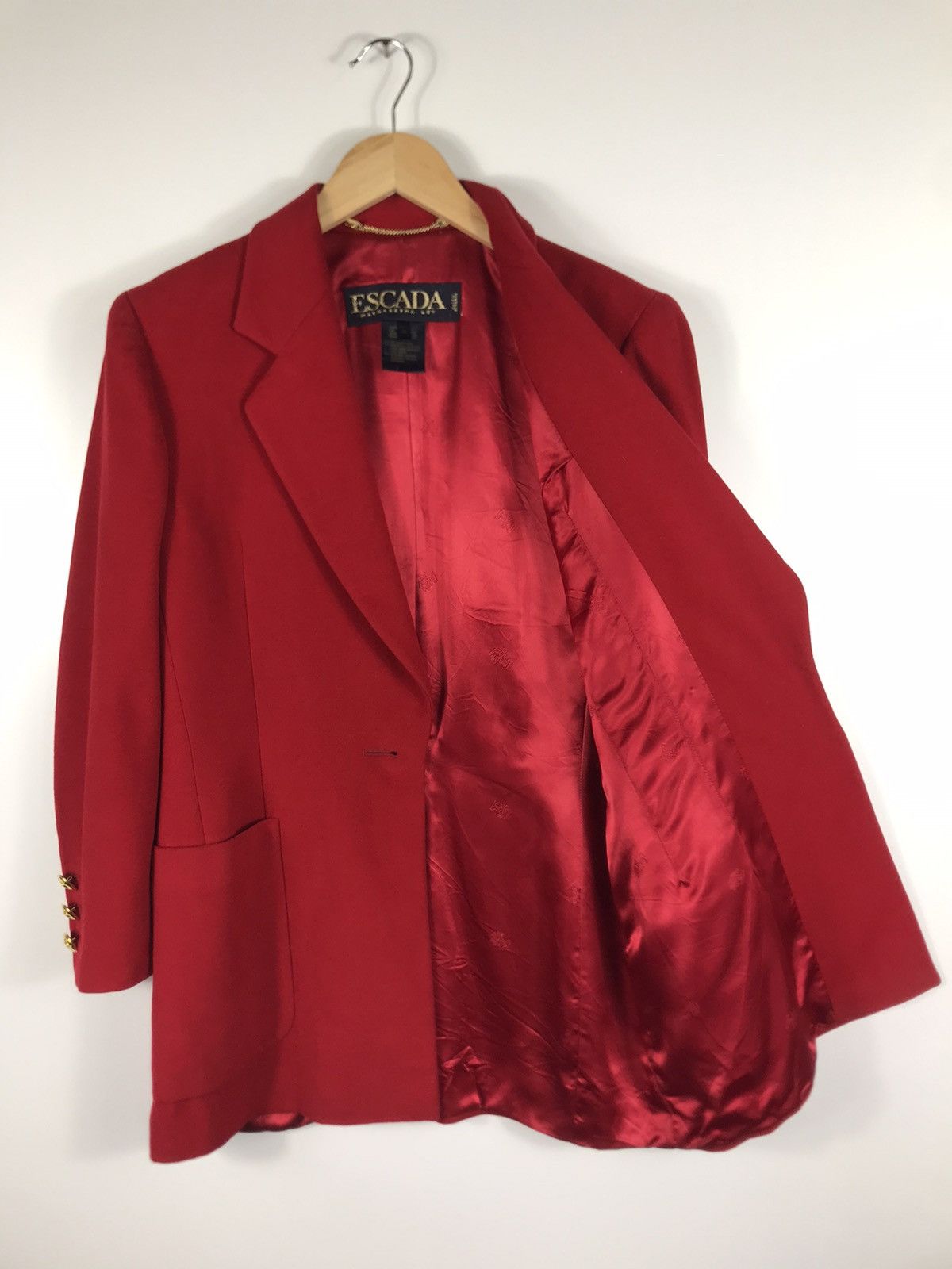 Escada ⚡️Luxury Escada Wool Single Breast Coat Size XS / US 0-2 / IT 36-38 - 8 Thumbnail