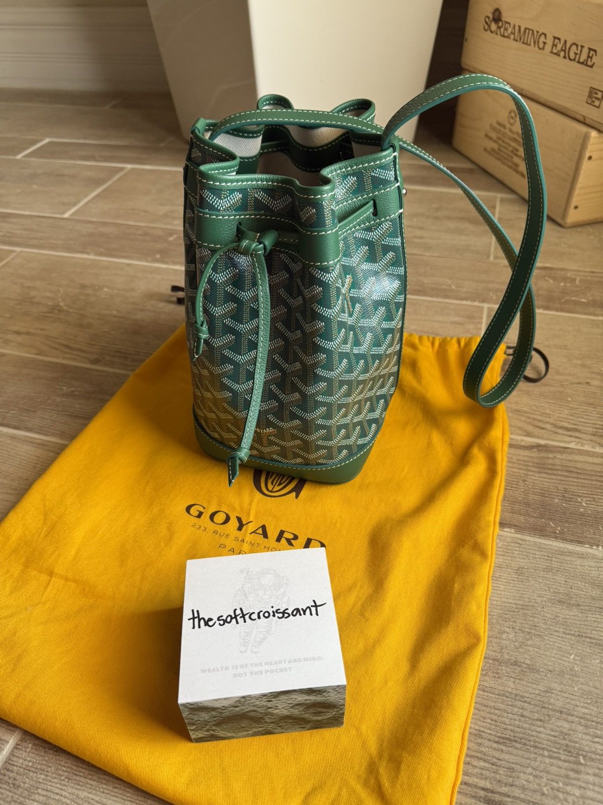 Goyard Goyard Petit Flot Bucket Bag Green Size ONE SIZE - 1 Thumbnail