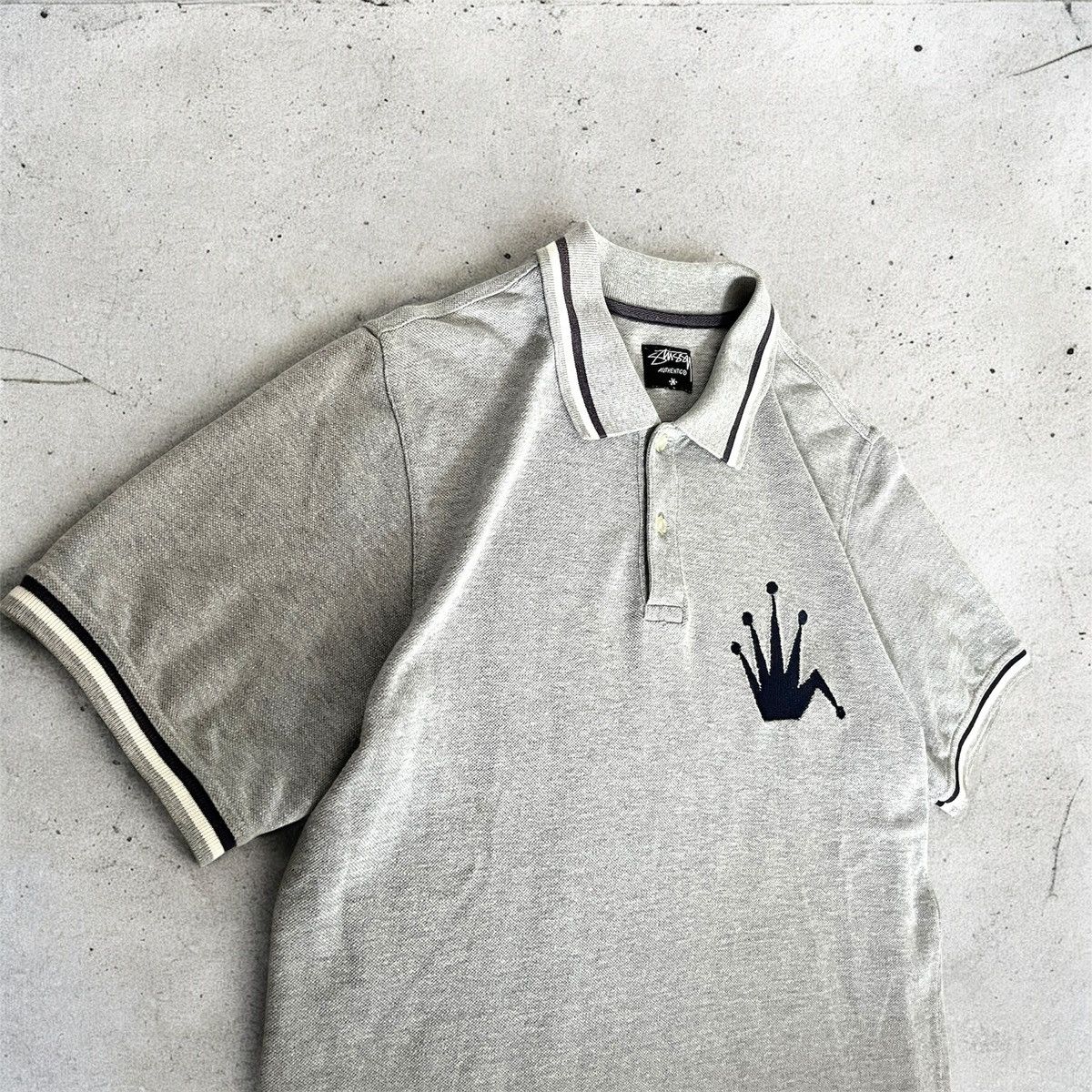 Stussy Stussy 00s Vintage Crown Polo Shirt Size US M / EU 48-50 / 2 - 2 Thumbnail