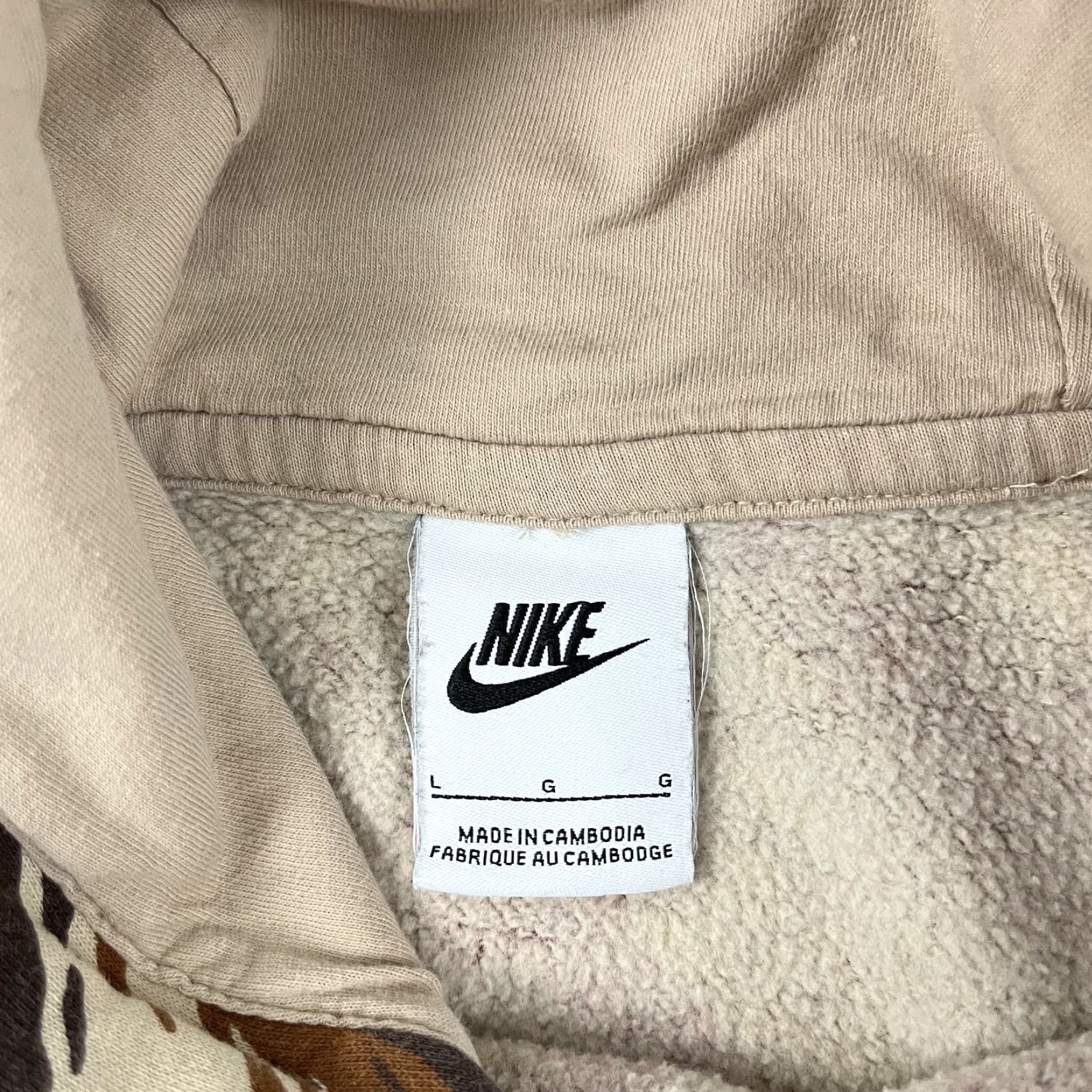 Nike NIKE Hoodie Sweatshirt Men Large AOP Sport Essentials Fleece Pullover Hooded with Pockets Multicolor - Nike Sportswear Size US L / EU 52-54 / 3 - 3 Thumbnail