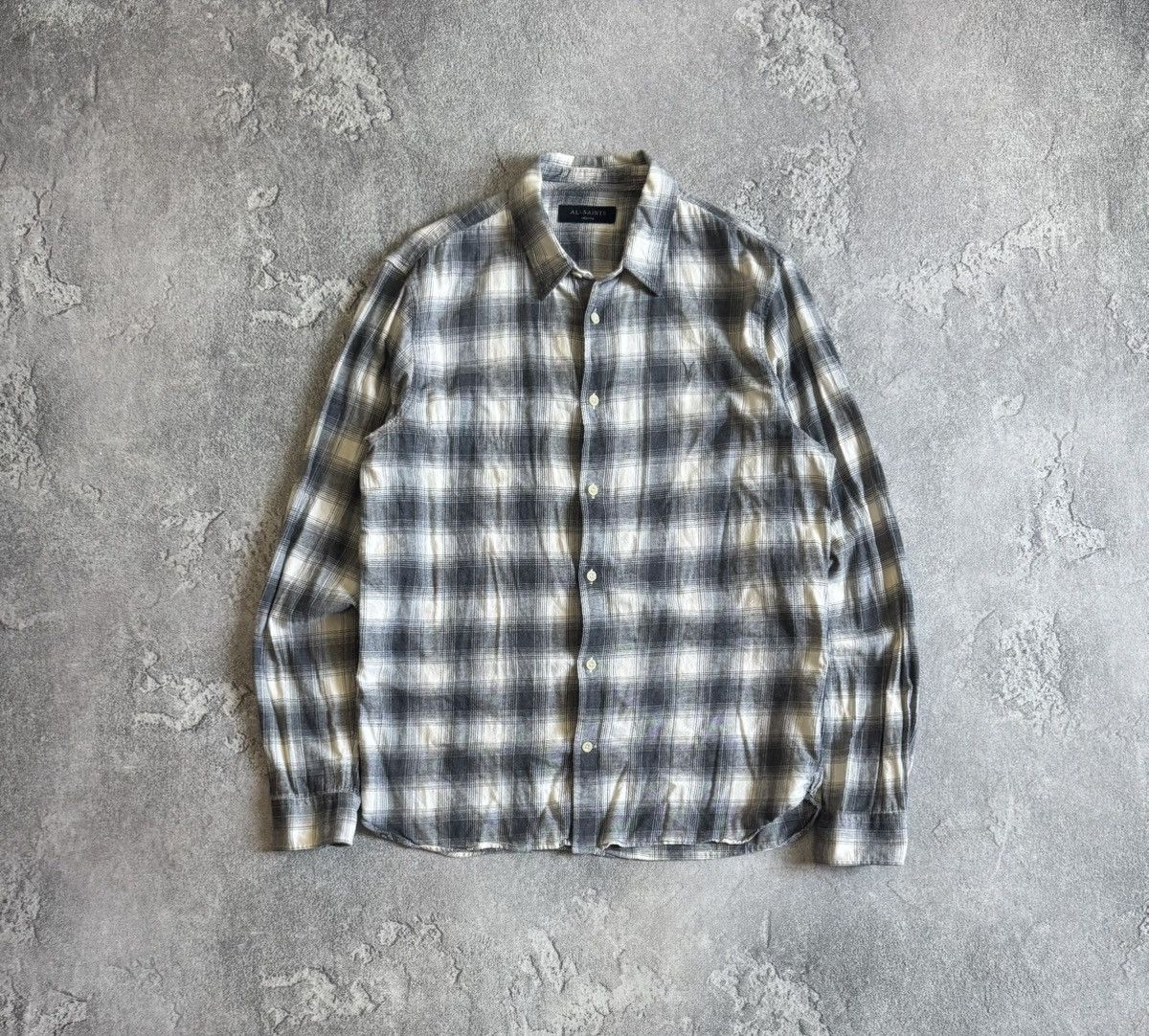 Allsaints AllSaints M Dogwood LS shirt flannel button up long sleeve Size US M / EU 48-50 / 2 - 9 Thumbnail