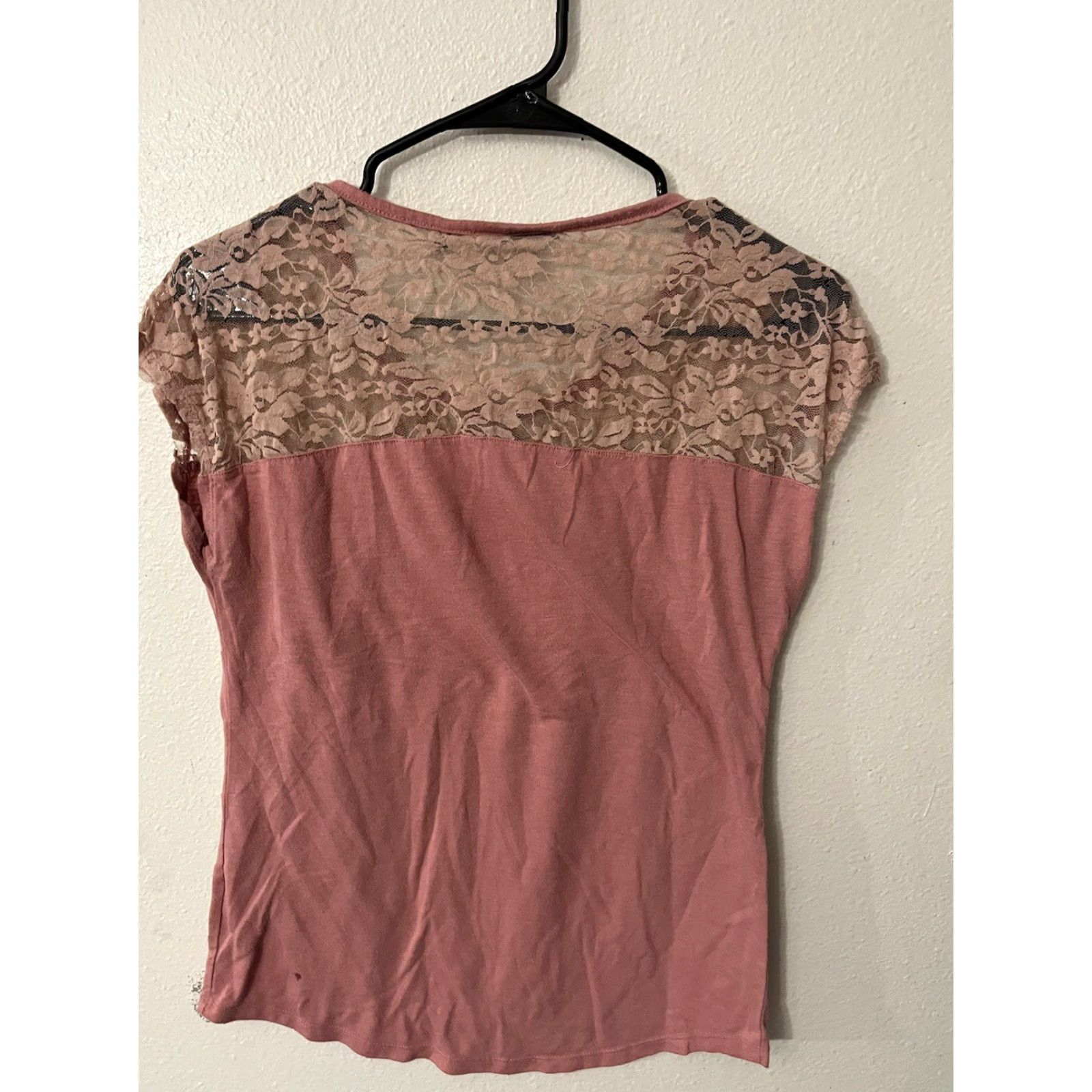 Pinko VINTAGE Metaphor Pink Short Sleeve Blouse Womens Small Rayon Spandex Basic 80s Size S / US 4 / IT 40 - 2 Thumbnail