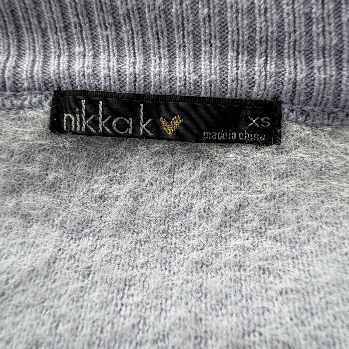 Other Nikka K Smiley Face Cardigan Sweater Juniors XS Lavender Y2K Size XS / US 0-2 / IT 36-38 - 4 Thumbnail