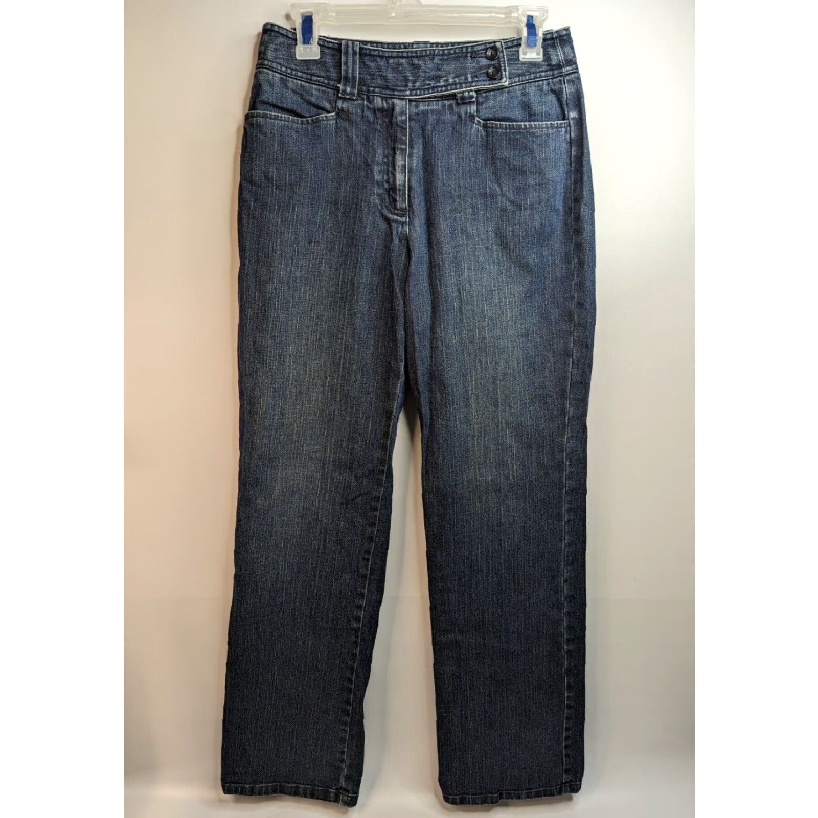 Talbots Talbots Jeans Women Size 6 Denim Blue Stretch Bootcut 32 Inseam 31 Waist Cotton Blend Regular Var - 90s? Size 28" / US 6 / IT 42 - 2 Thumbnail