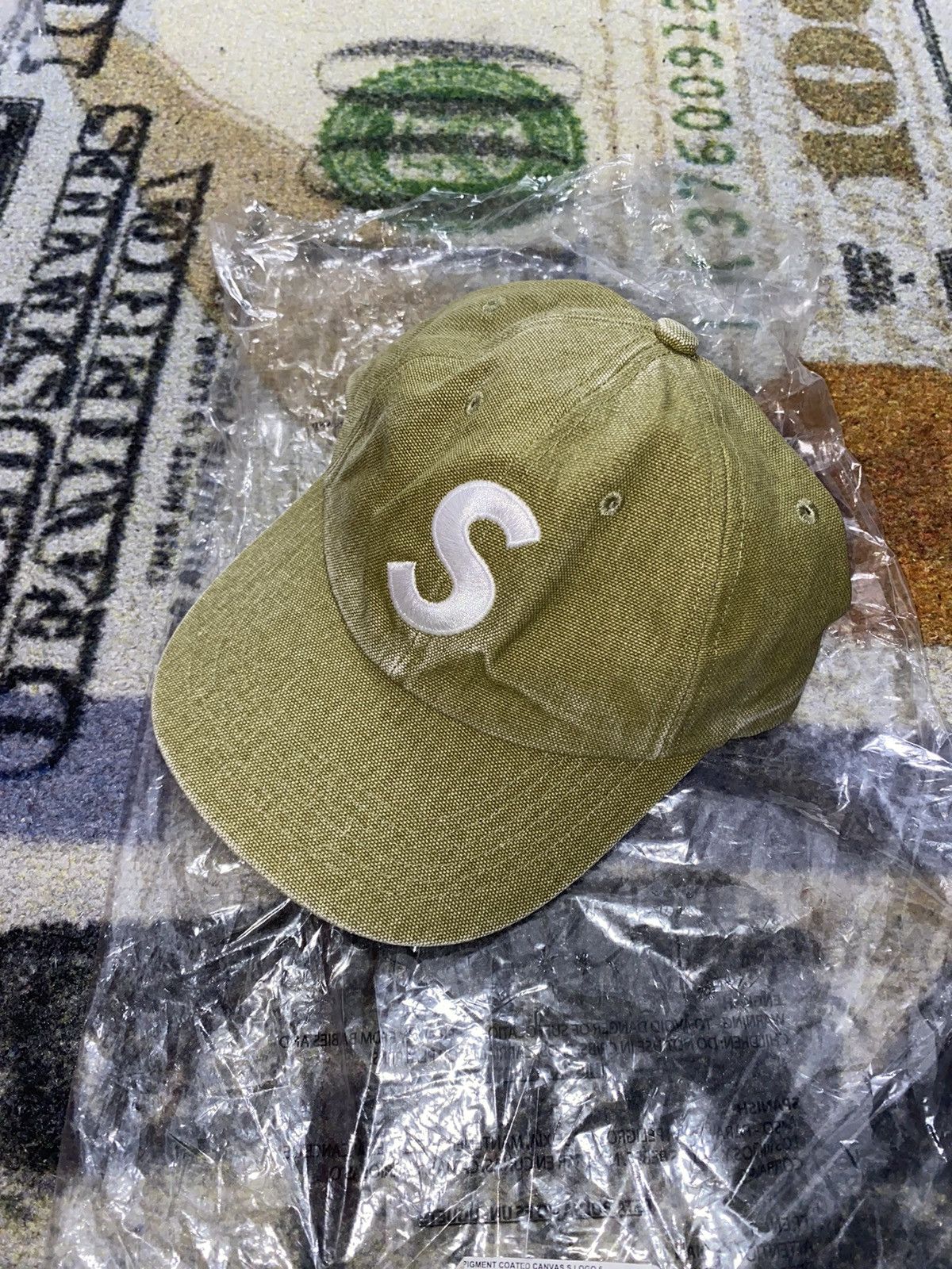 Supreme Supreme Pigment Canvas S Logo 6-Panel Olive Size ONE SIZE - 2 Thumbnail